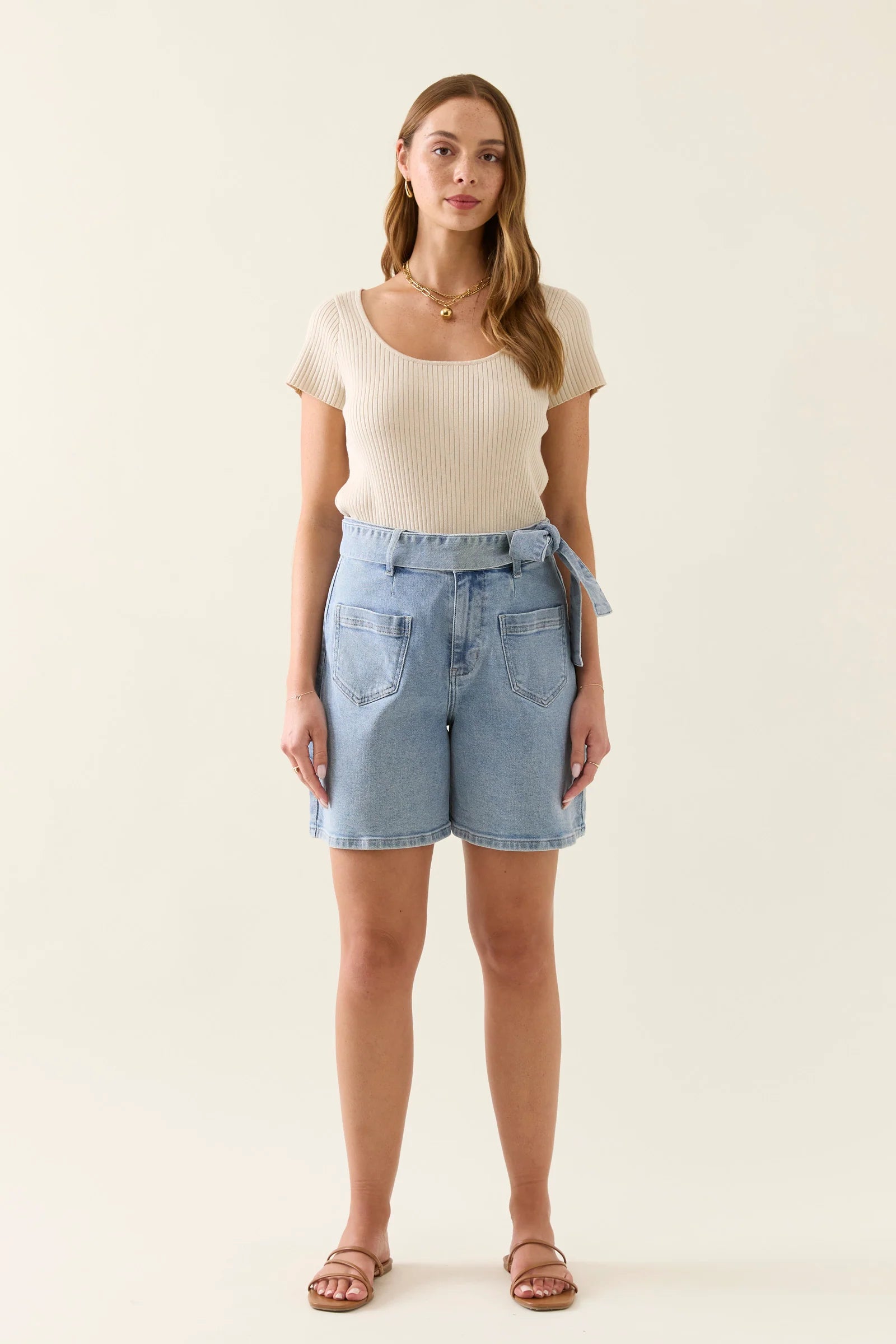 ISLE OF MINE Margot Denim Short STELLAR
