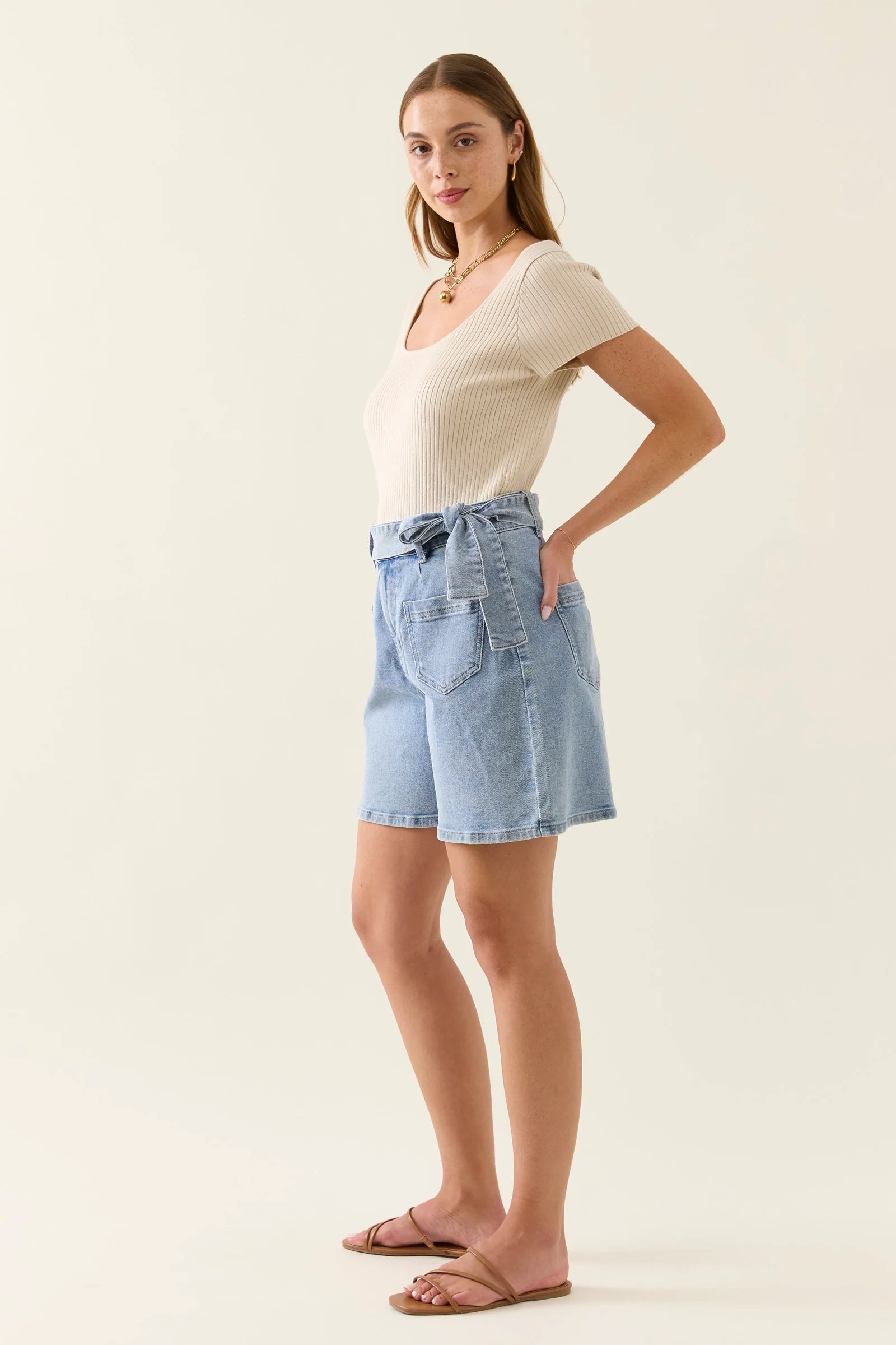 ISLE OF MINE Margot Denim Short STELLAR