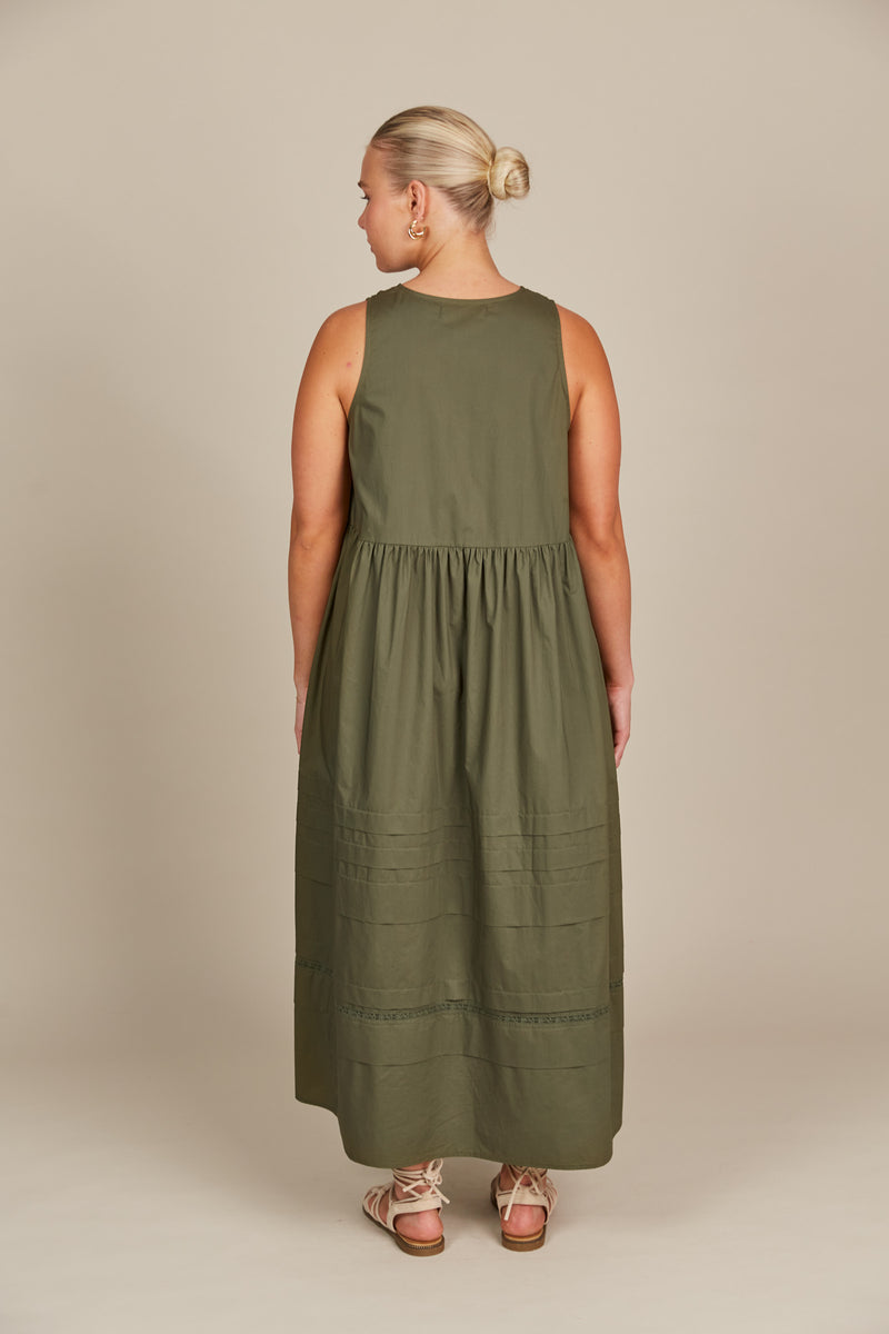 ISLE Remi Tank Dress OLIVE