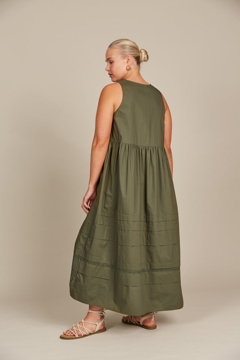 ISLE Remi Tank Dress OLIVE