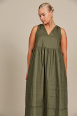 ISLE Remi Tank Dress OLIVE