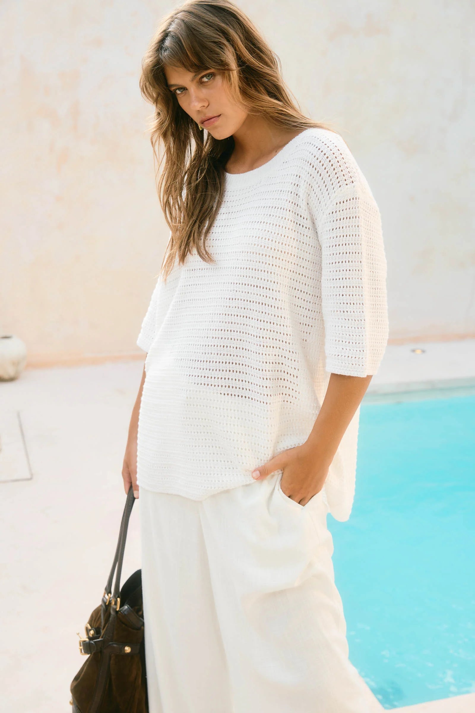 ISLE OF MINE Sylvie Knit Tshirt SMALL