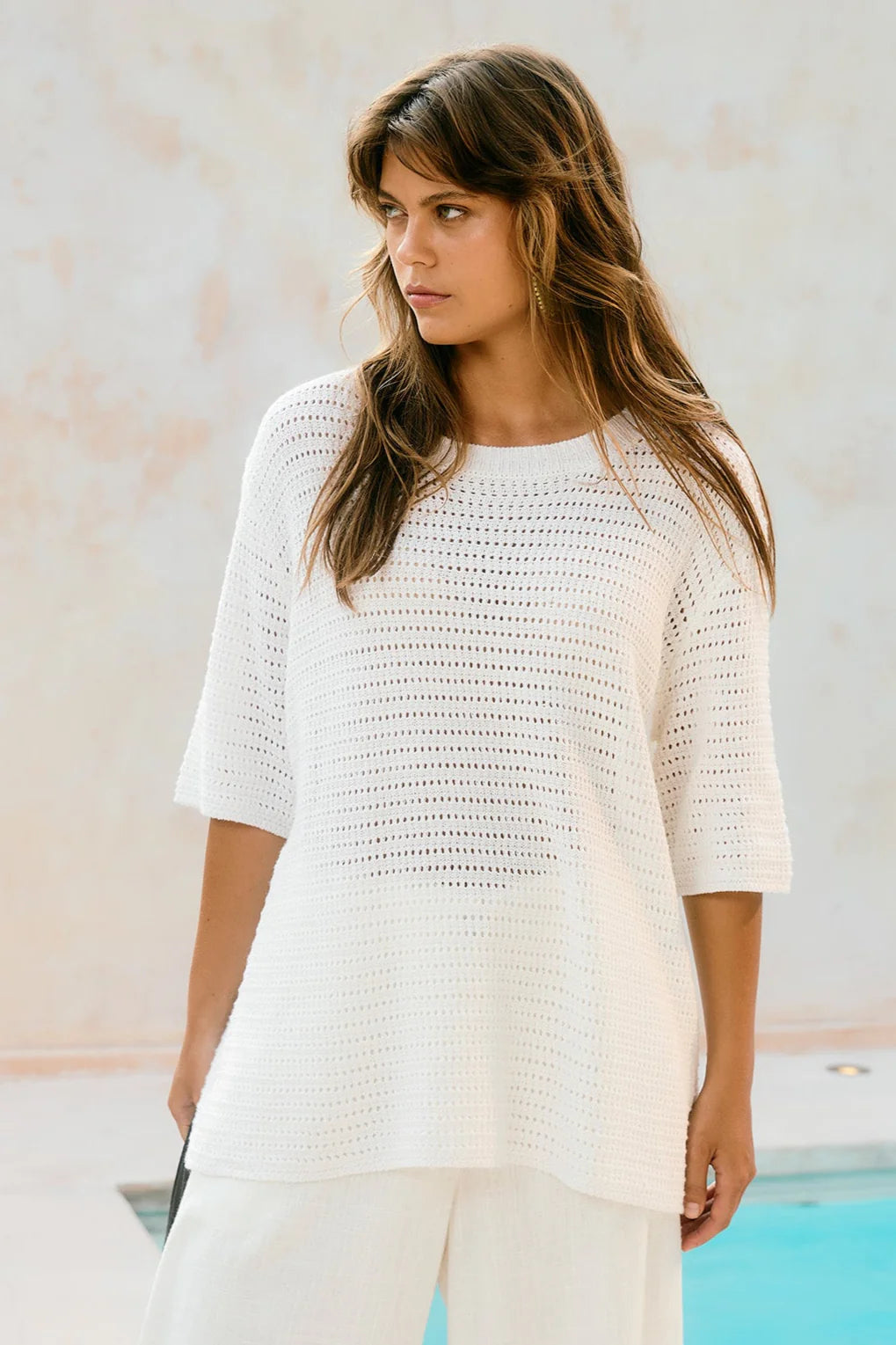 ISLE OF MINE Sylvie Knit Tshirt SMALL