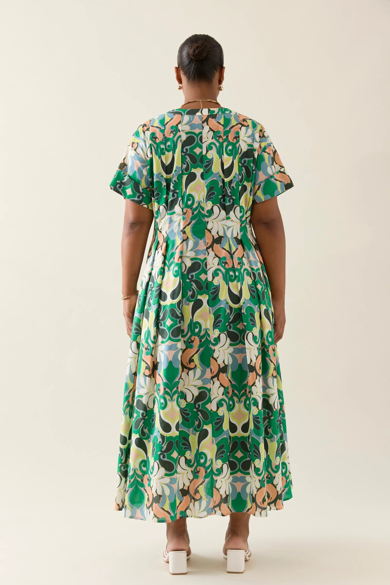 ISLE OF MINE Aurora Pleat Maxi Dress PAISLEY