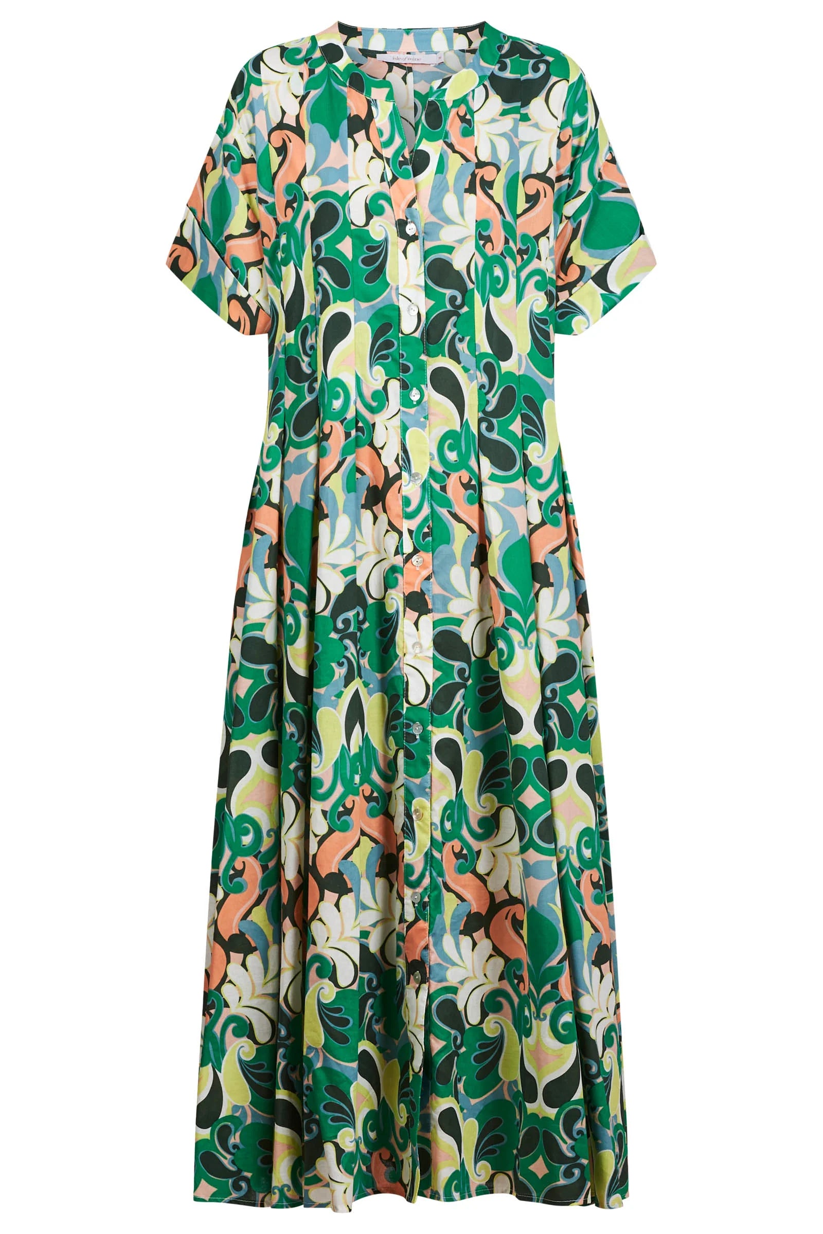 ISLE OF MINE Aurora Pleat Maxi Dress PAISLEY