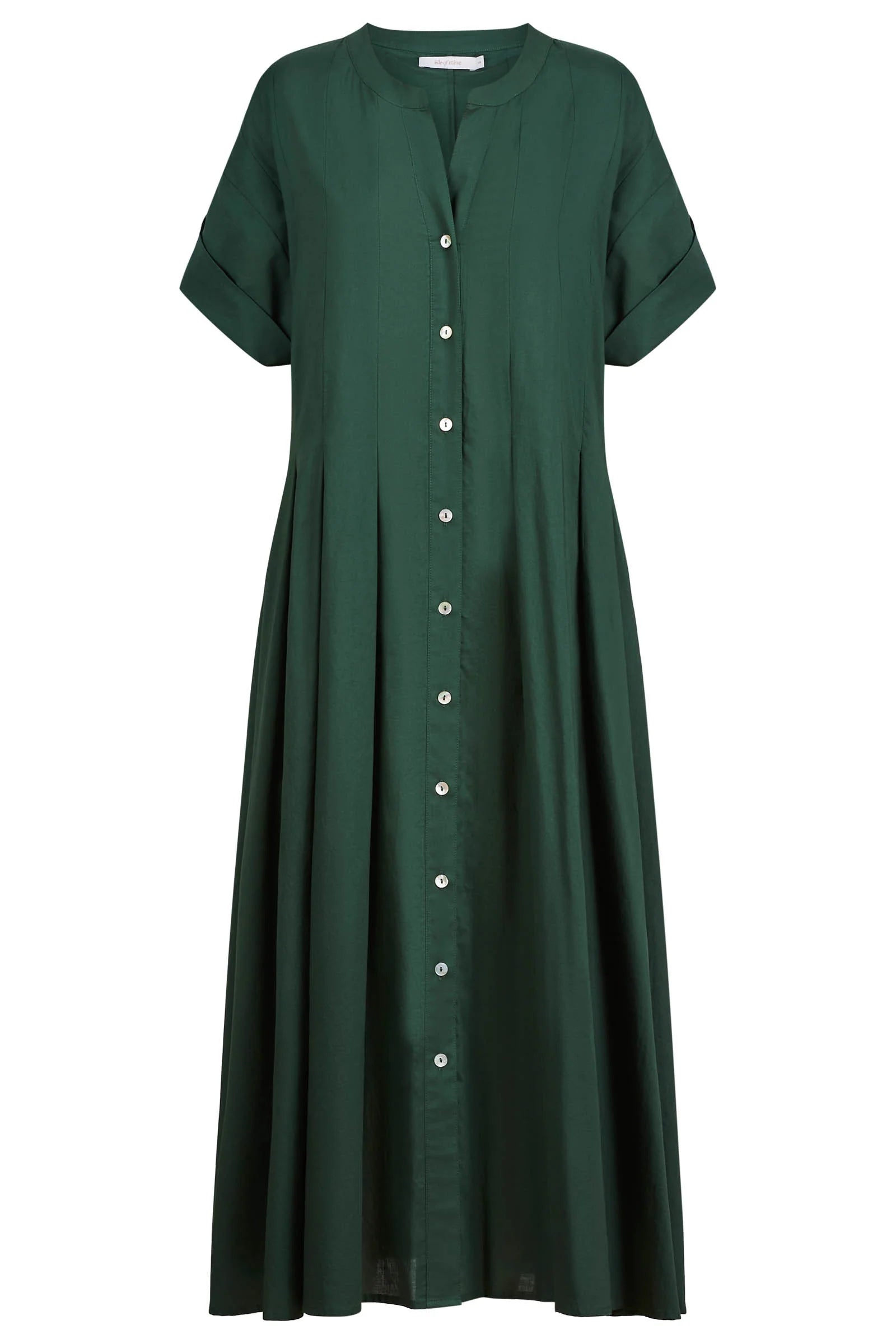 ISLE OF MINE Aurora Pleat Maxi Dress MYRTLE