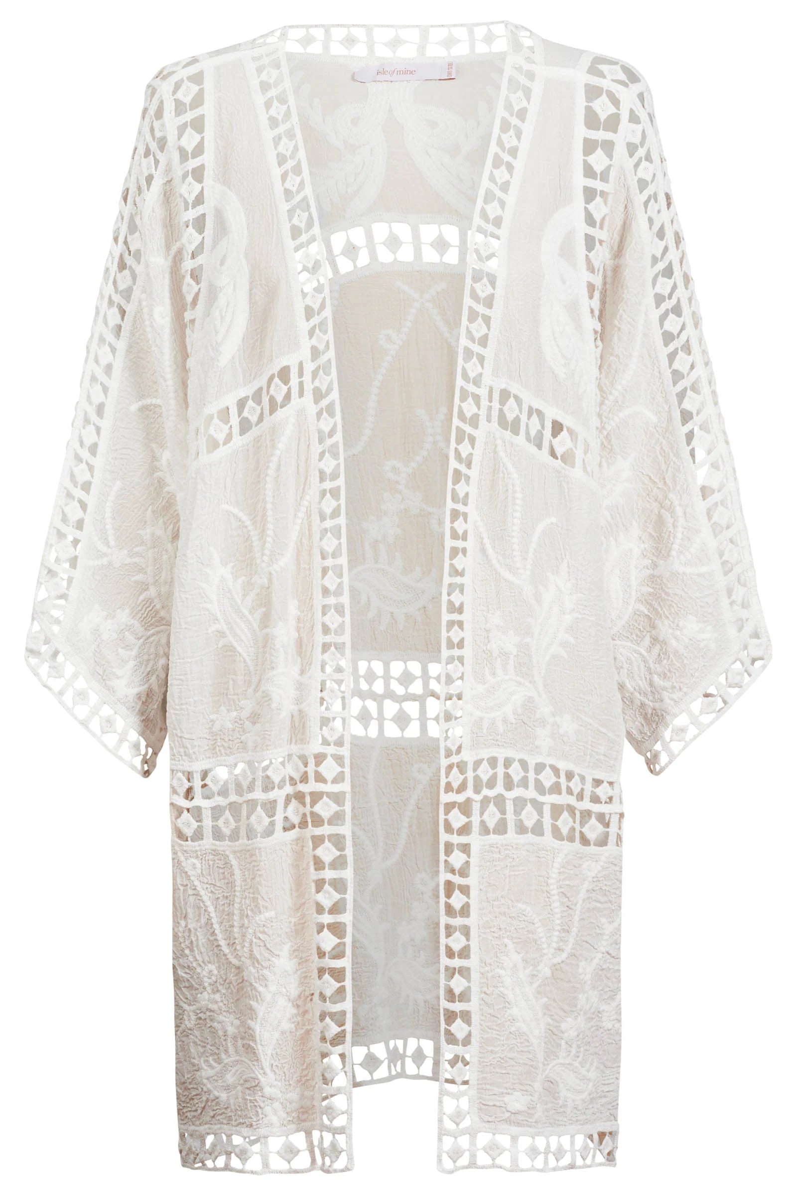 ISLE OF MINE Oline Lace Kimono LOTUS