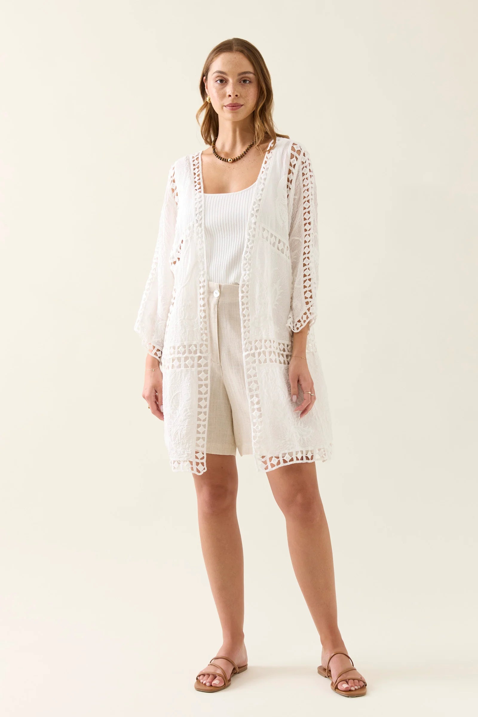 ISLE OF MINE Oline Lace Kimono LOTUS