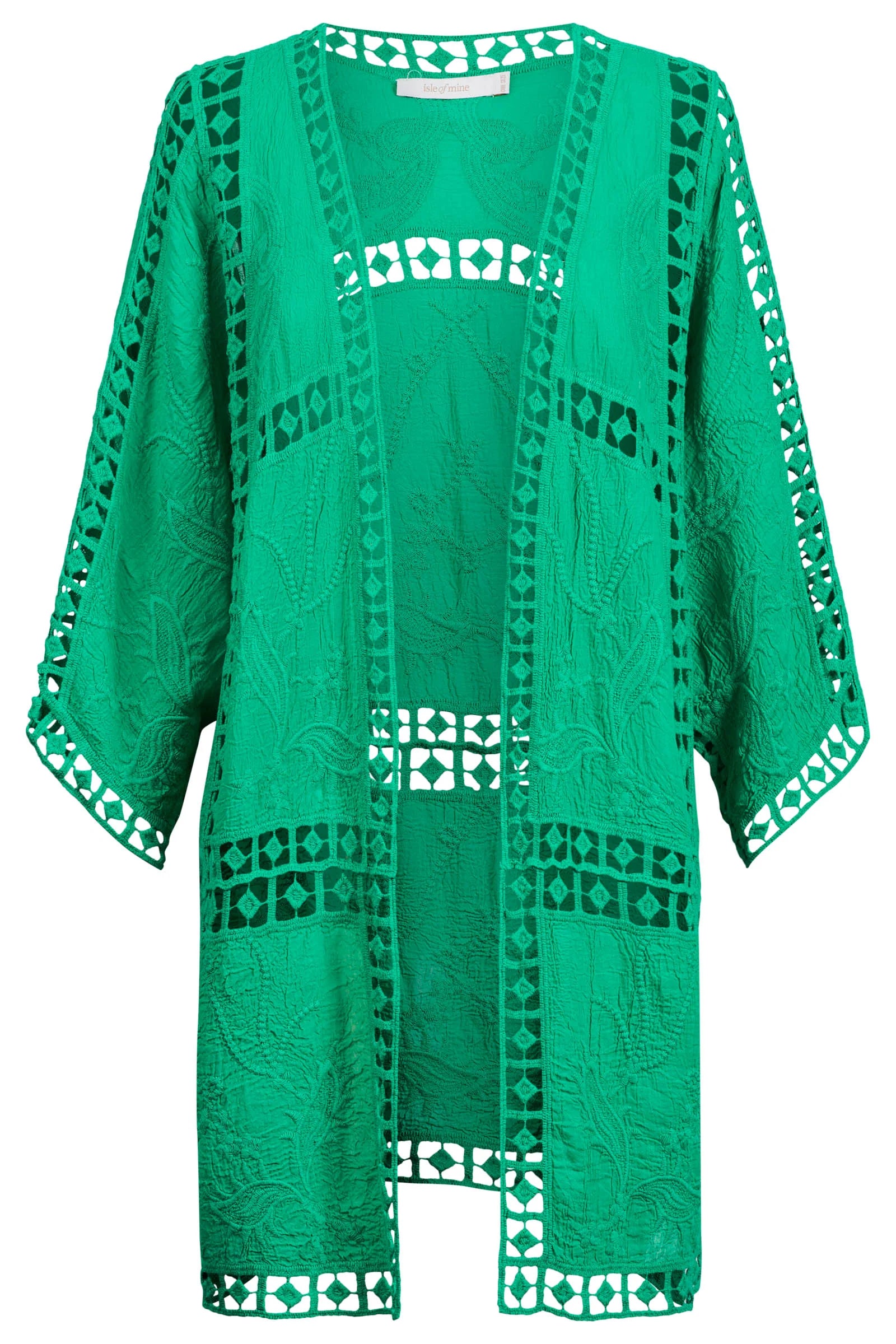 ISLE OF MINE Oline Lace Kimono GREEN