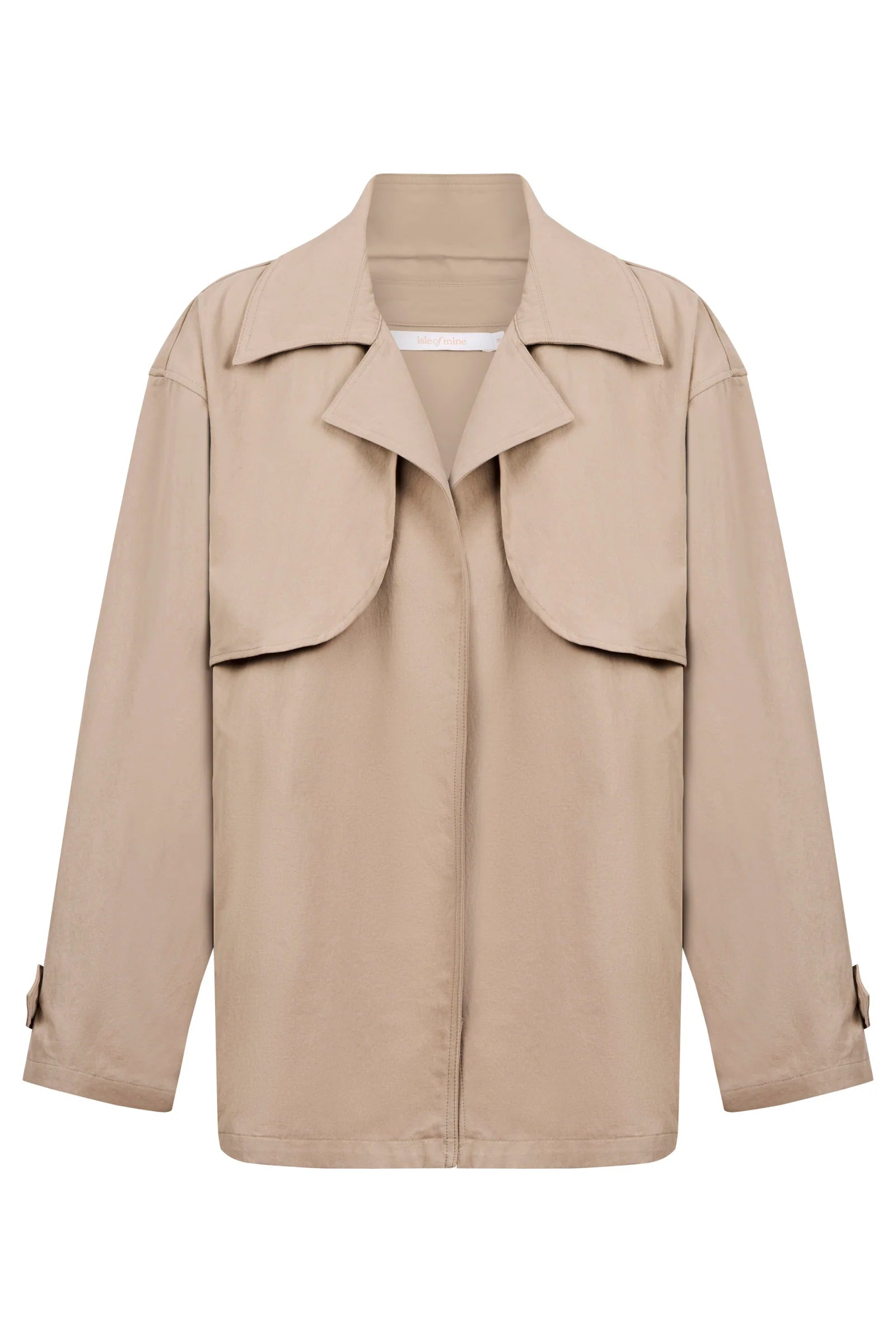 ISLE OF MINE Farida Cropped Trench STONE