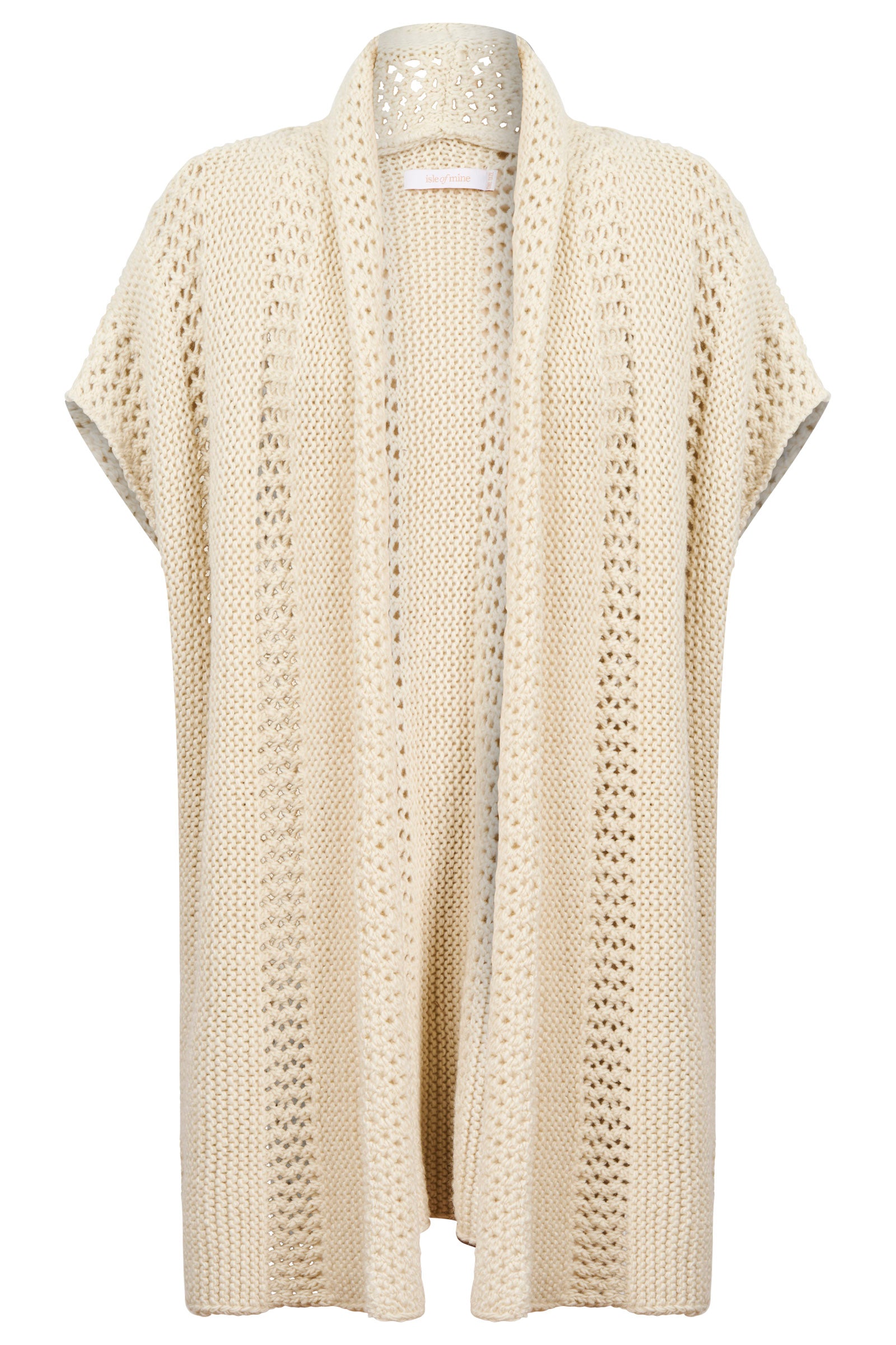 ISLE OF MINE Luna Relaxed Knit Vest IVORY