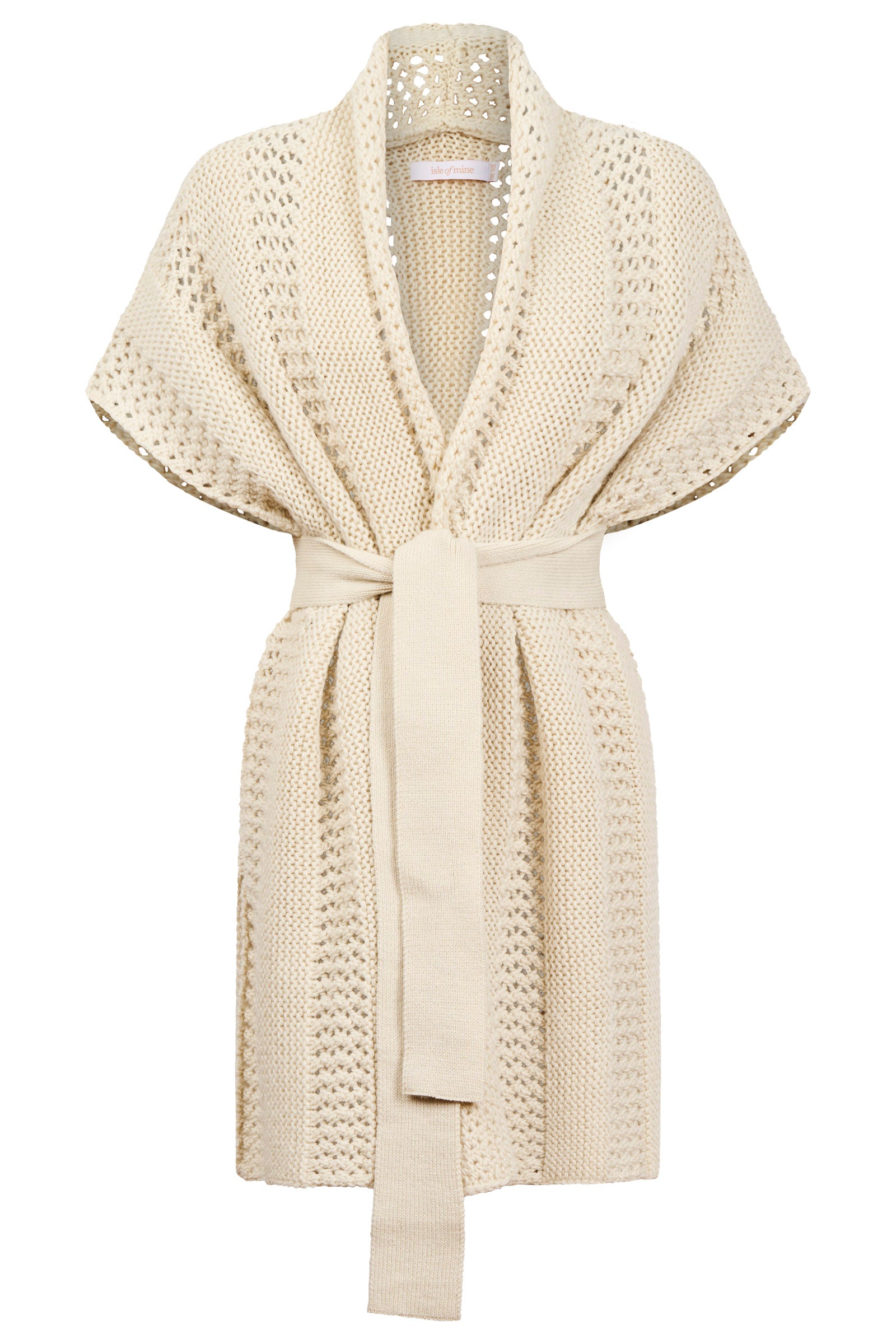 ISLE OF MINE Luna Relaxed Knit Vest IVORY