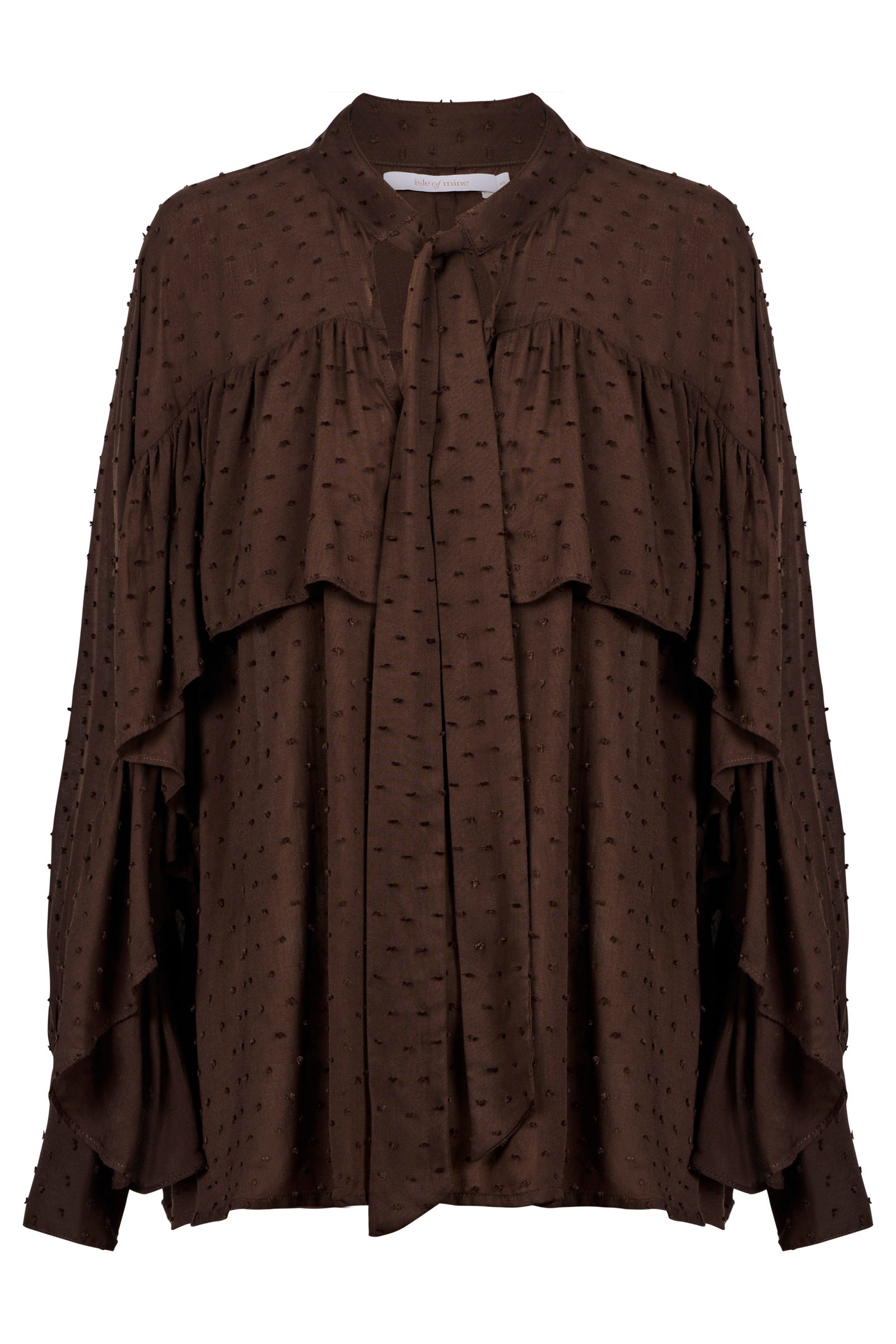 ISLE OF MINE Della Blouse CHOCOLATE