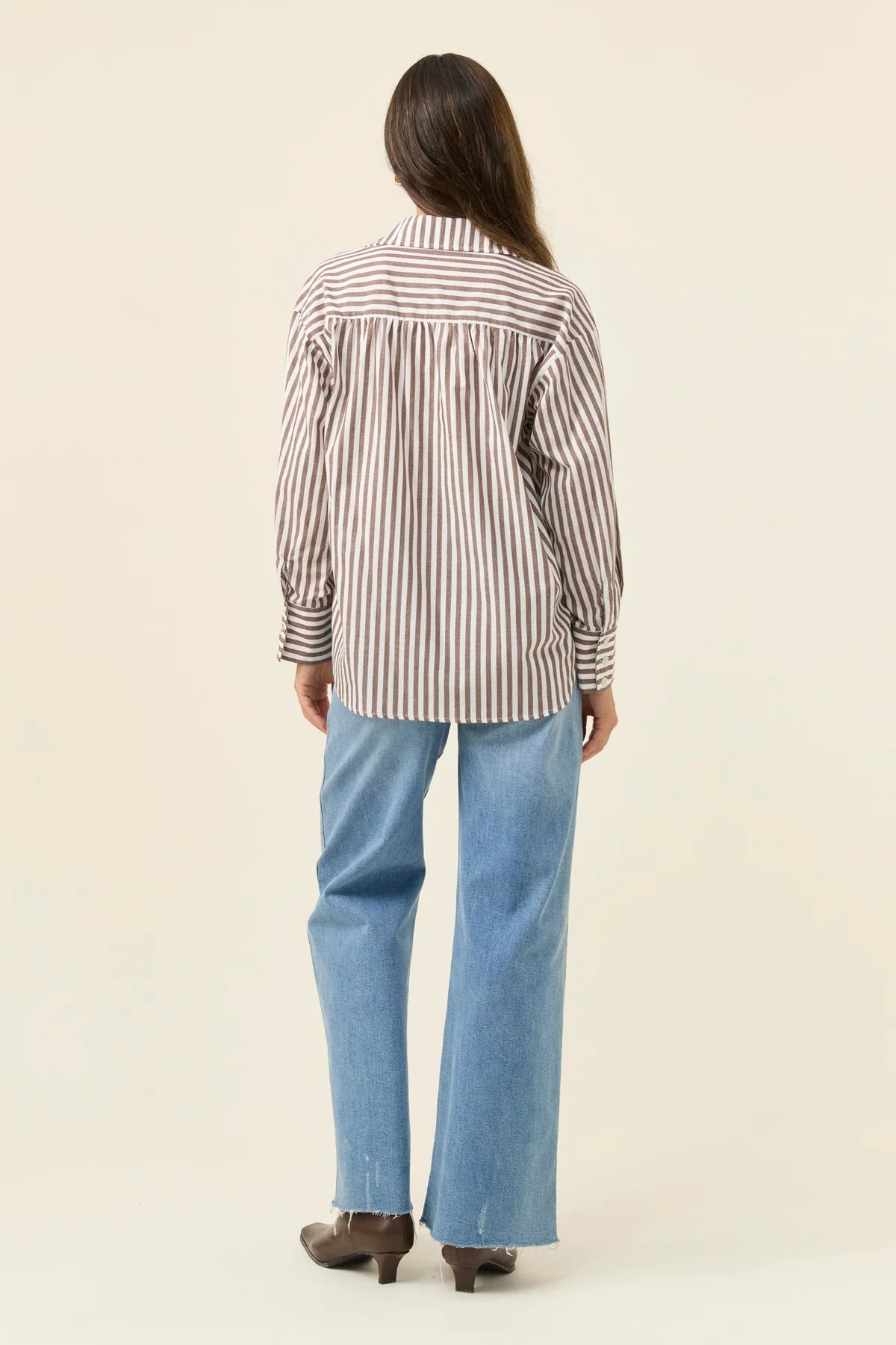 ISLE OF MINE Quinn Shirt CHOCOLATE