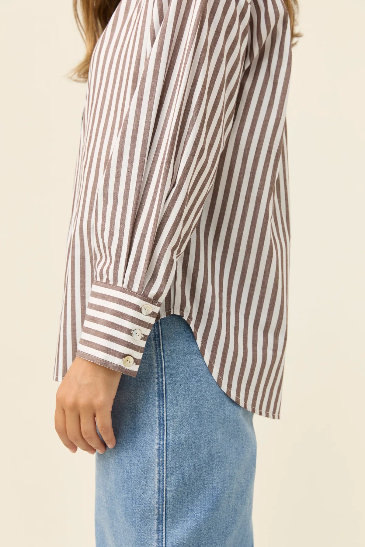 ISLE OF MINE Quinn Shirt CHOCOLATE