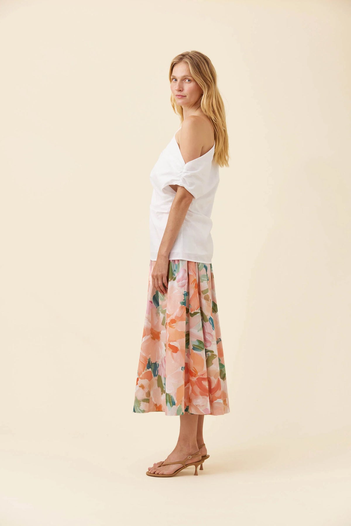 ISLE OF MINE Rosa One Shoulder Top WHITE