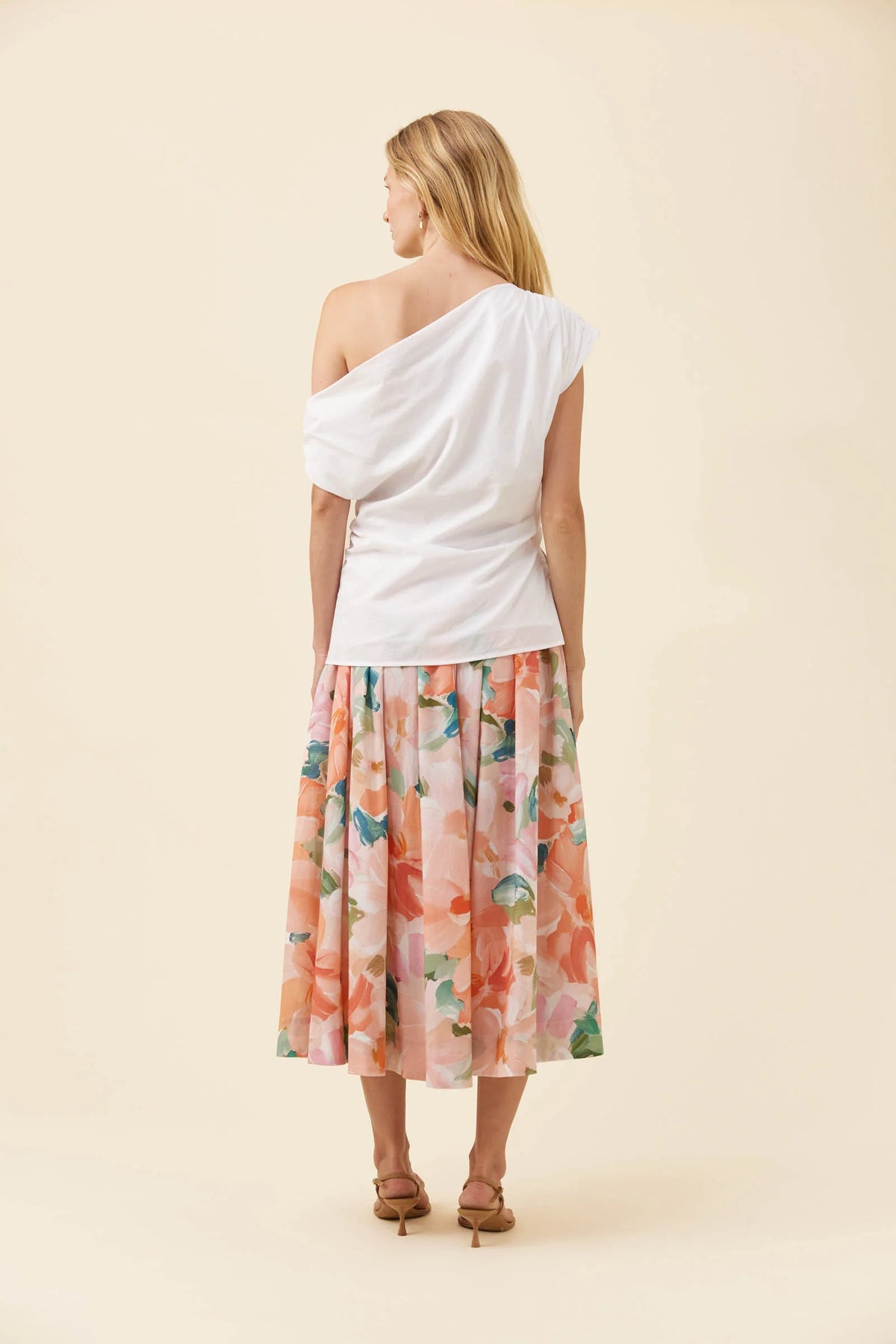 ISLE OF MINE Rosa One Shoulder Top WHITE