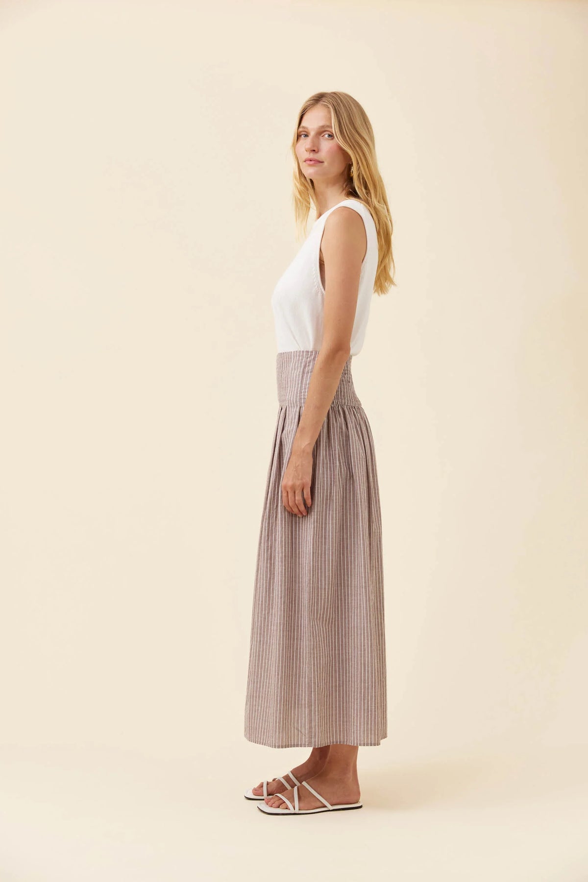 ISLE OF MINE Lyndell Maxi Skirt TAUPE