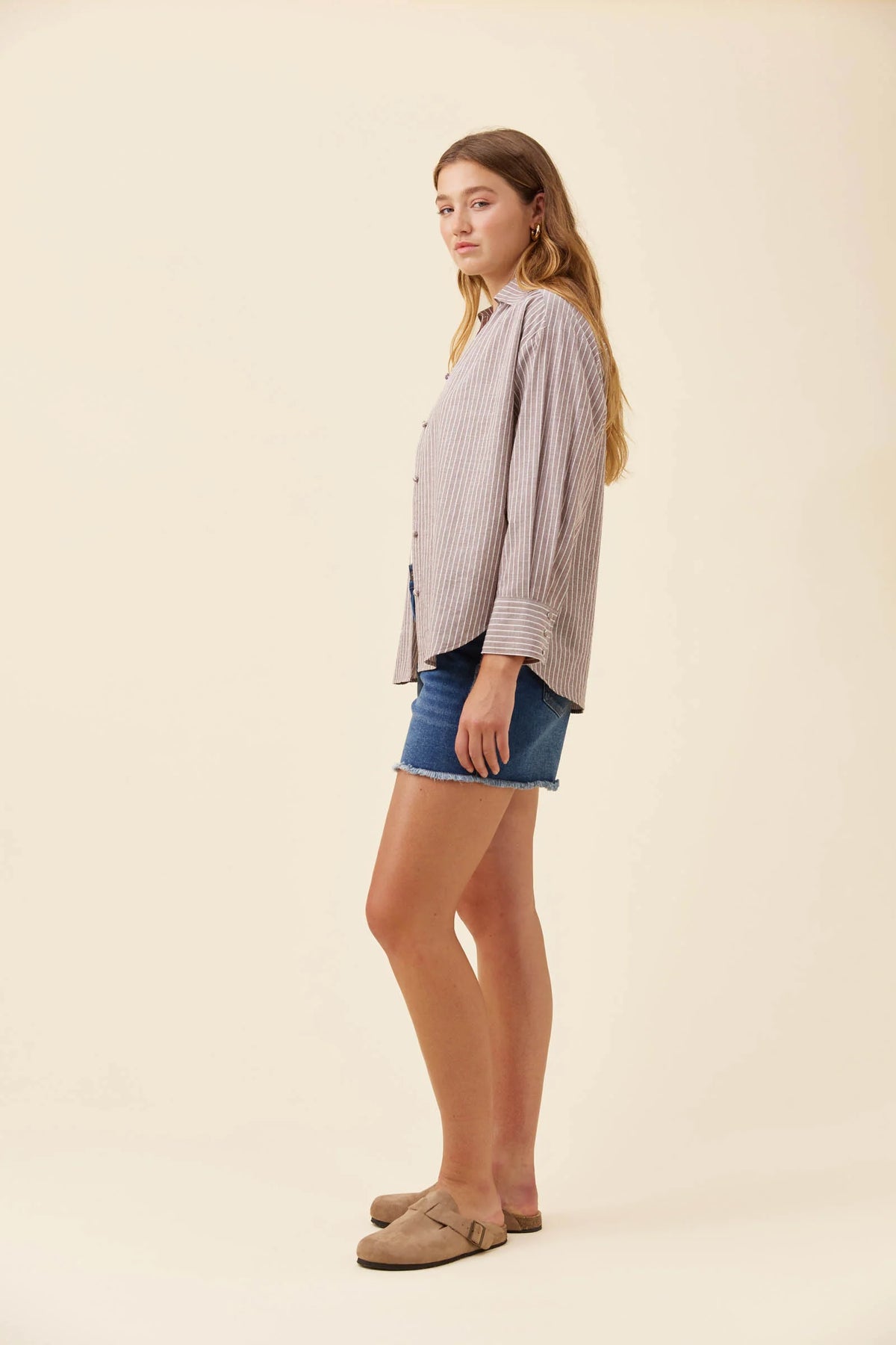 ISLE OF MINE Lyndell Shirt TAUPE