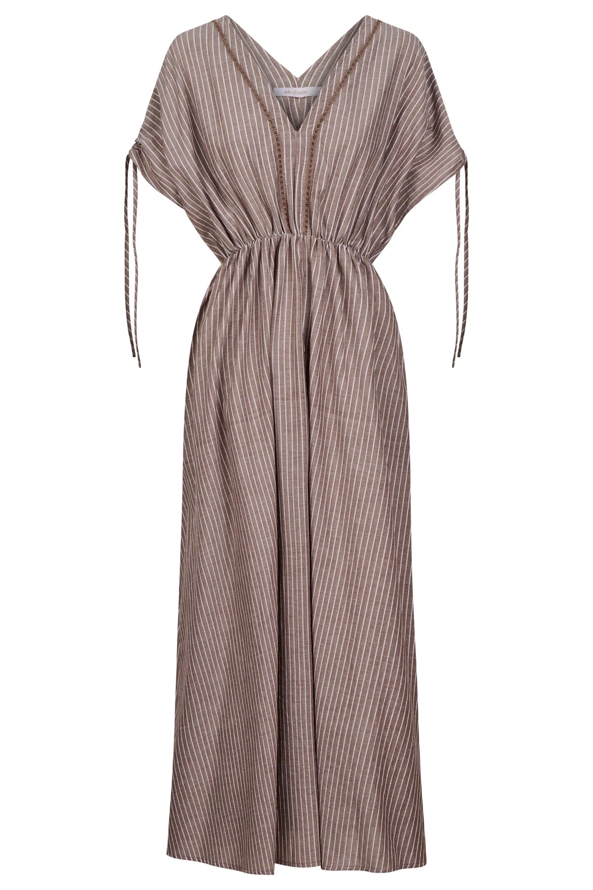 EB & IVE Lyndell Tie Maxi Dress TAUPE