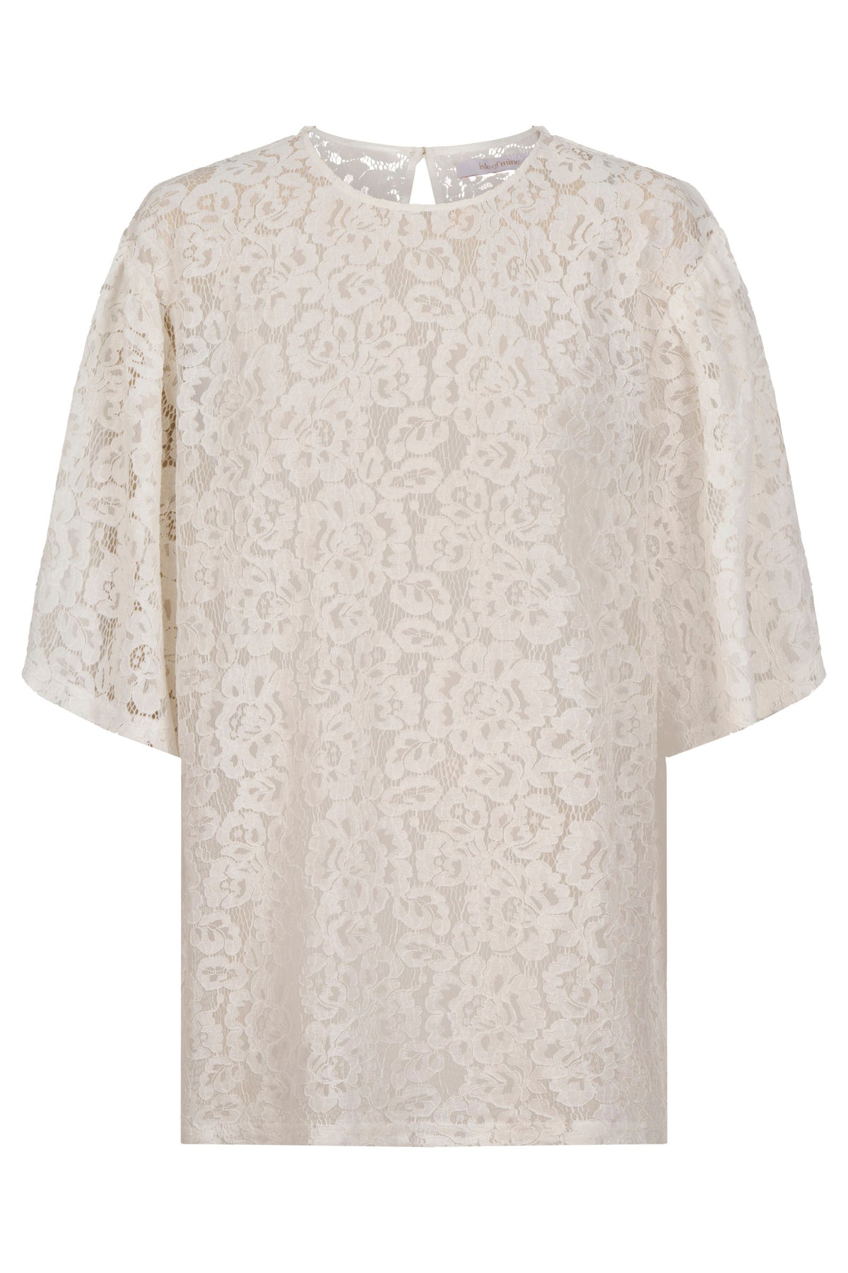 ISLE OF MINE Ethel Lace T-Shirt WHITE