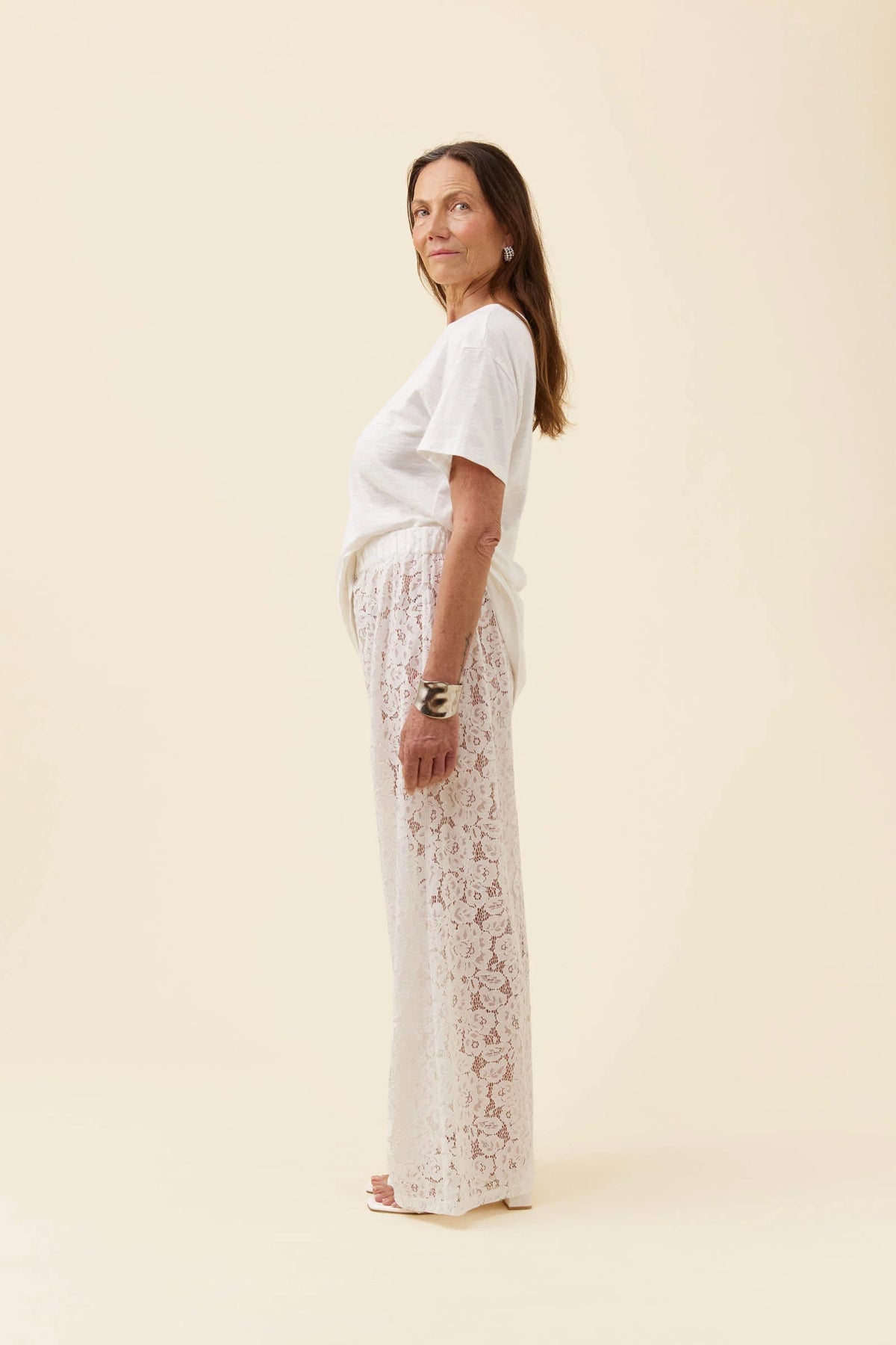 ISLE OF MINE Ethel Lace Pant WHITE