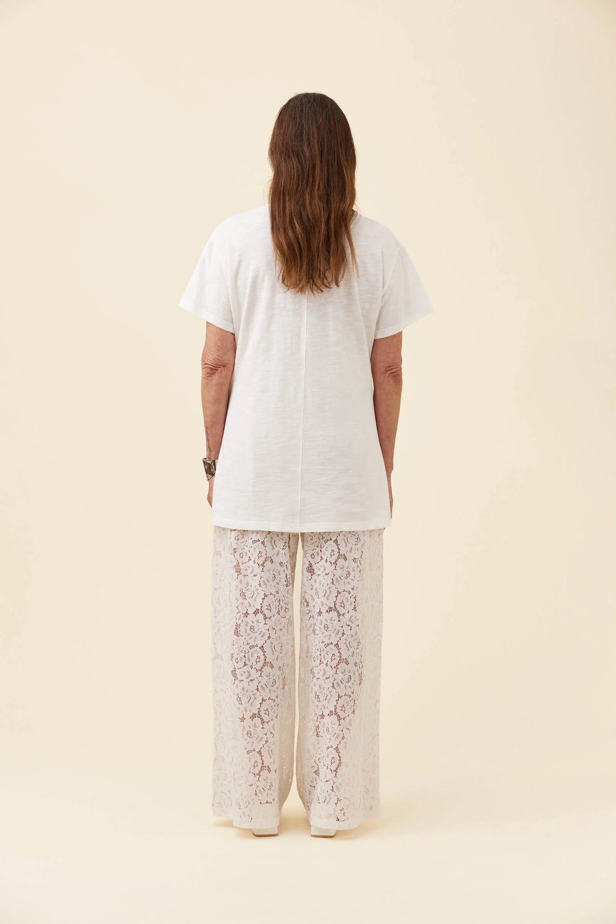 ISLE OF MINE Ethel Lace Pant WHITE