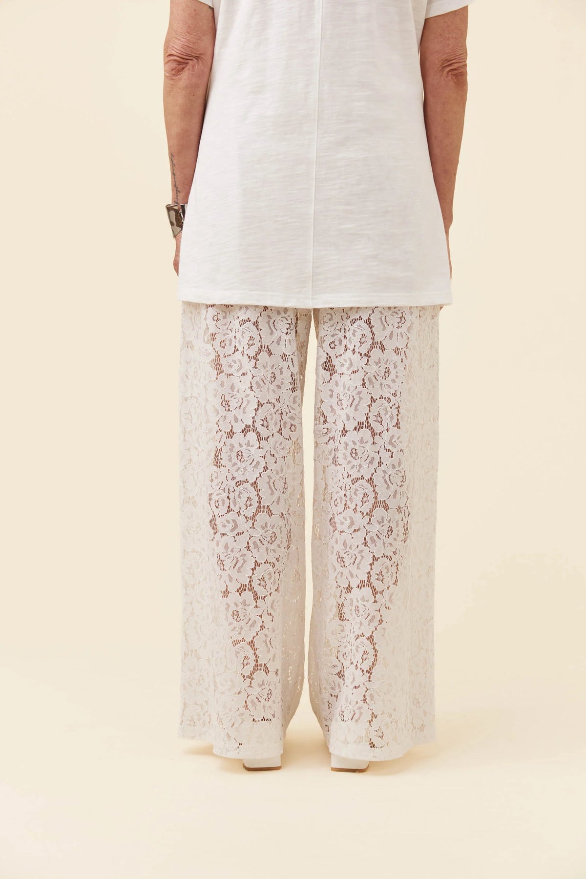 ISLE OF MINE Ethel Lace Pant WHITE