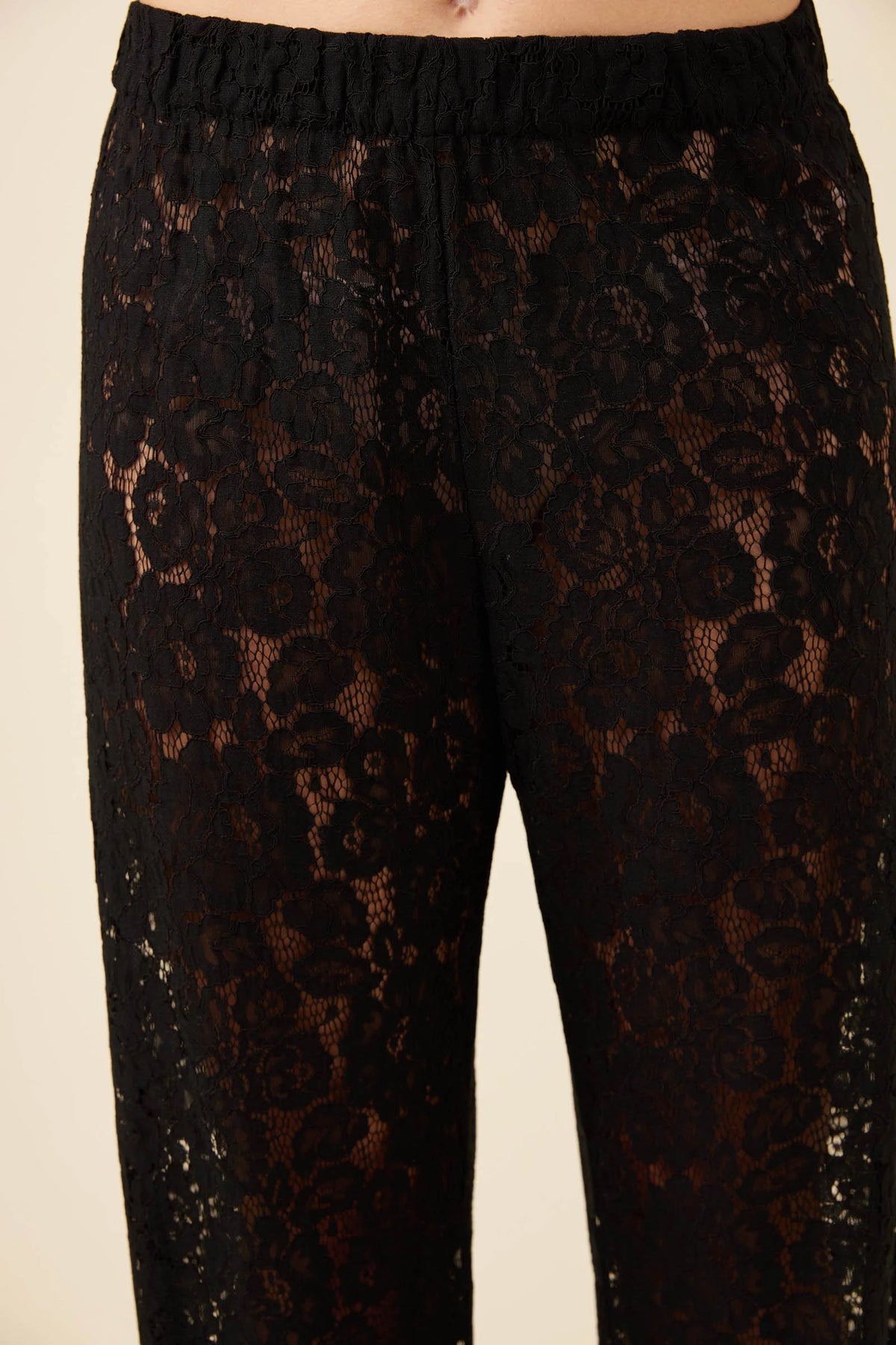 ISLE OF MINE Ethel Lace Pant BLACK