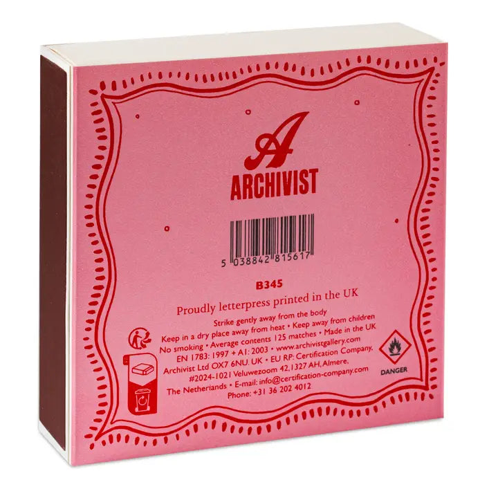 ARCHIVIST Square Box Matches MERRY & BRIGHT