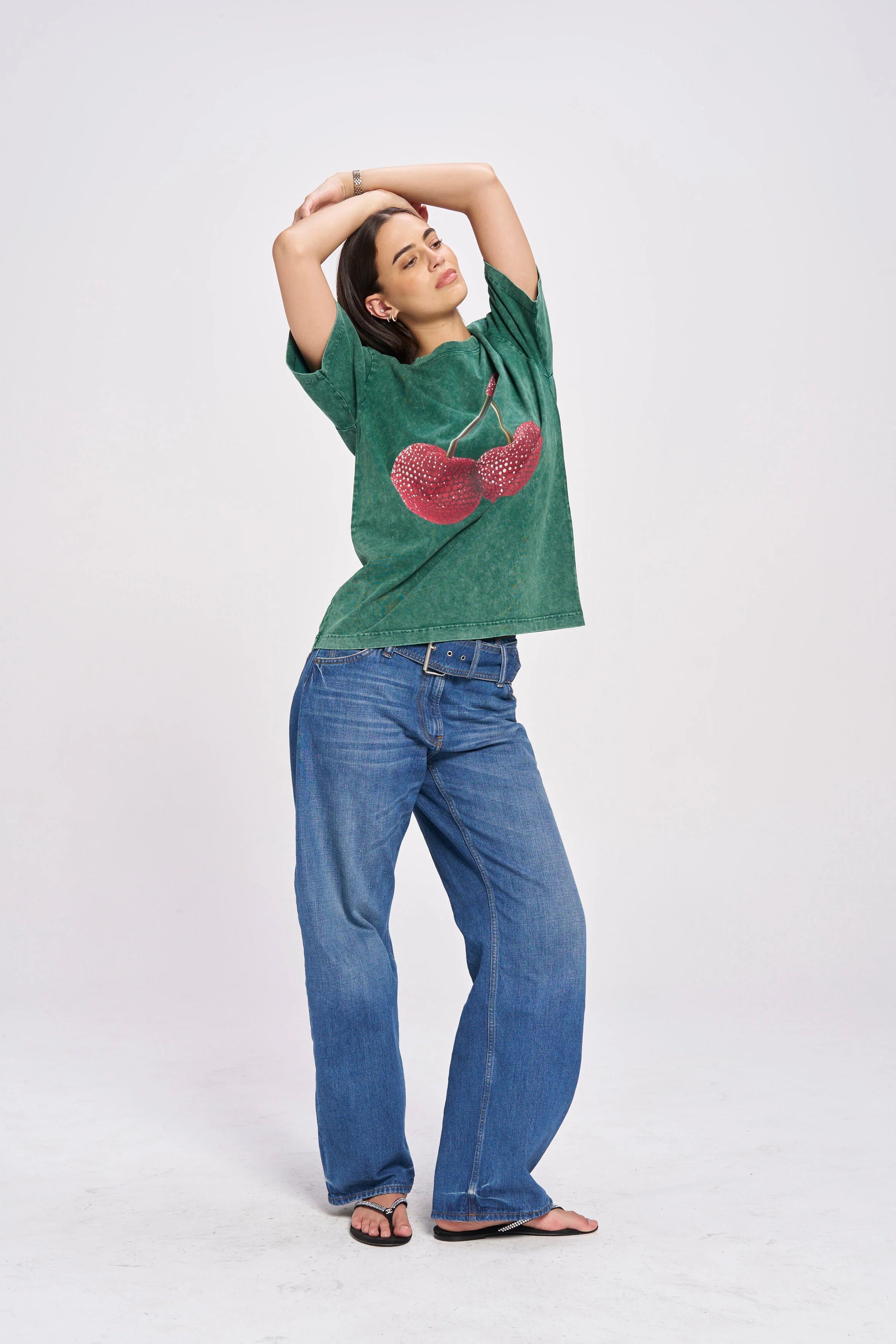 MAKU Cherry Baby Tee GREEN