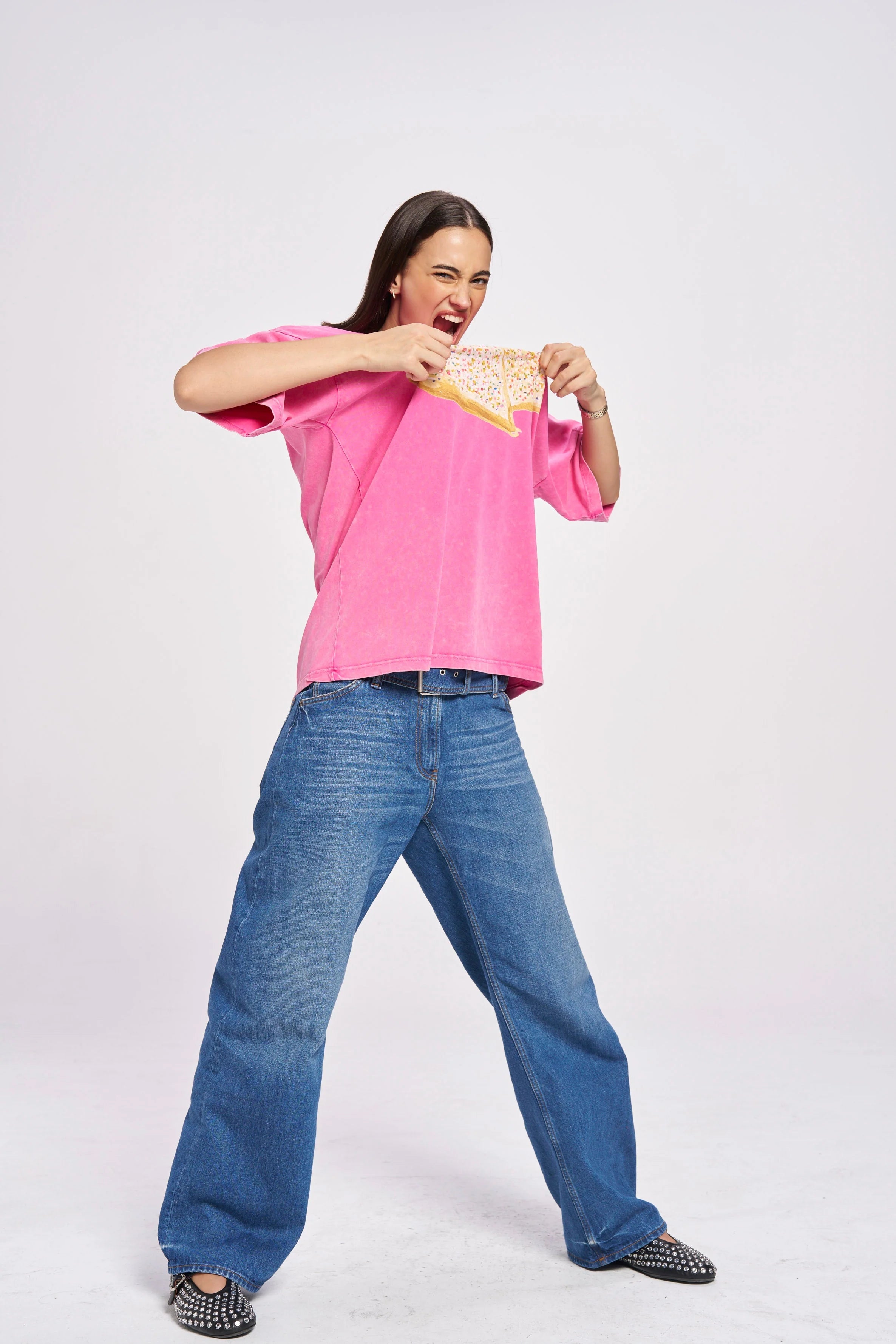 MAKU Fairy Bread Tee ROSE