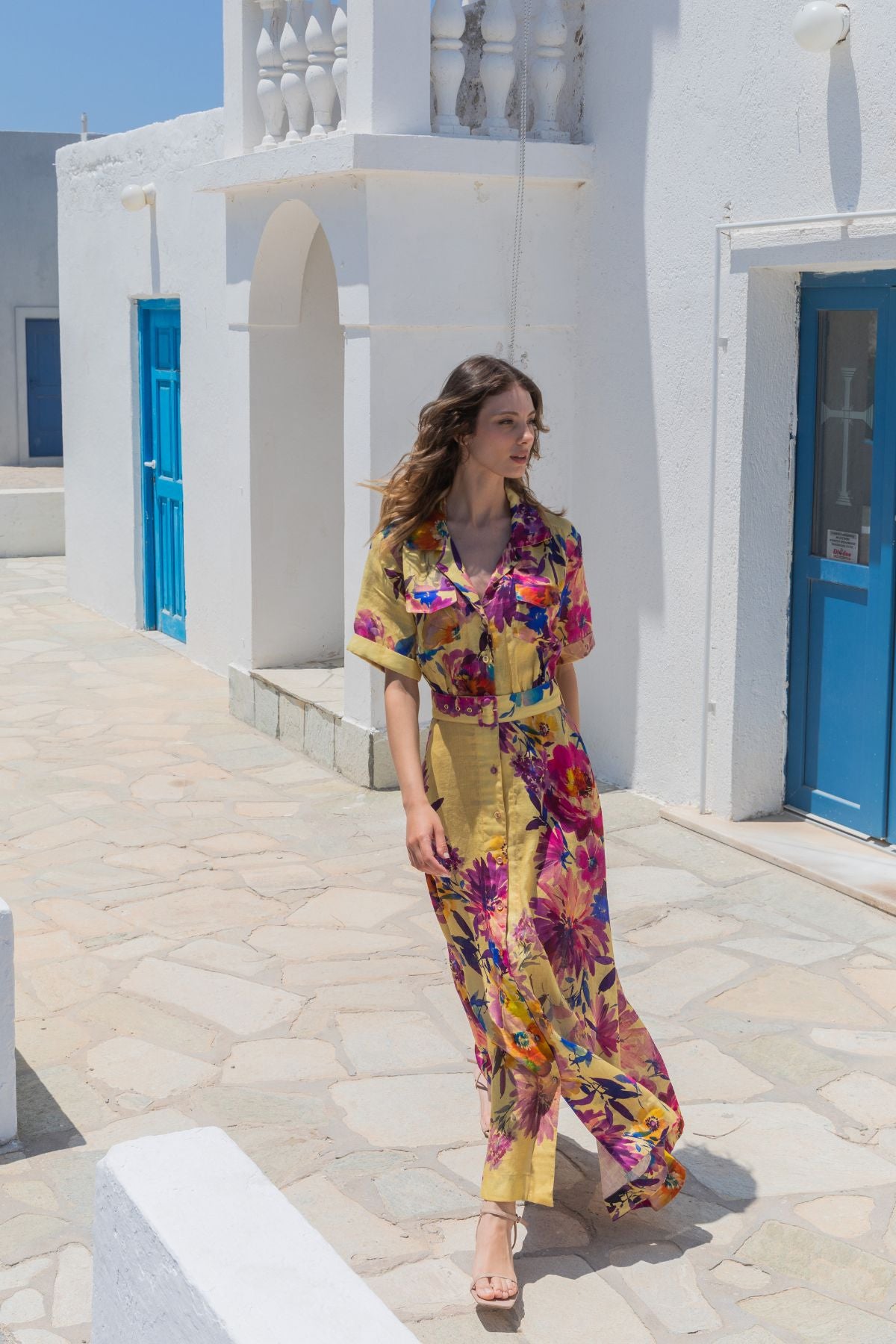 KACHEL Eliana Shirt Dress GOLDEN DUSK