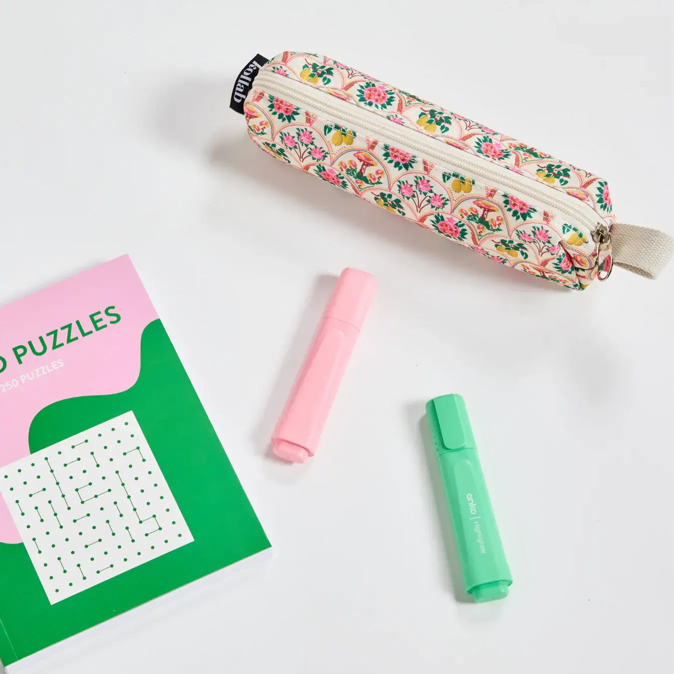 KOLLAB Pencil Case NEEDLEPOINT GARDEN