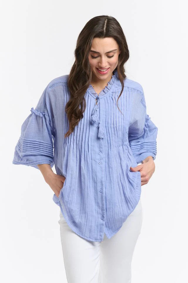 ITALIAN STAR Angelica Shirt AZURE