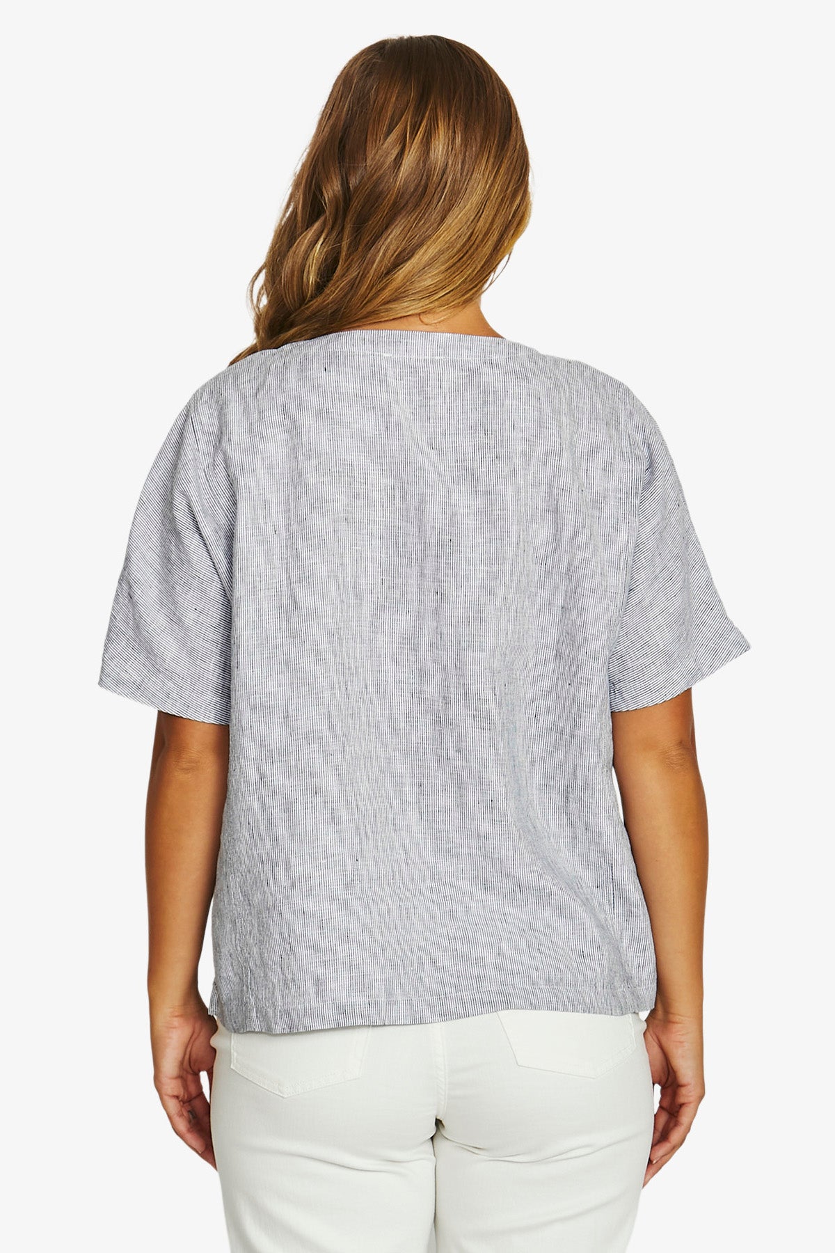 JUMP Boxy Top INK STRIPE