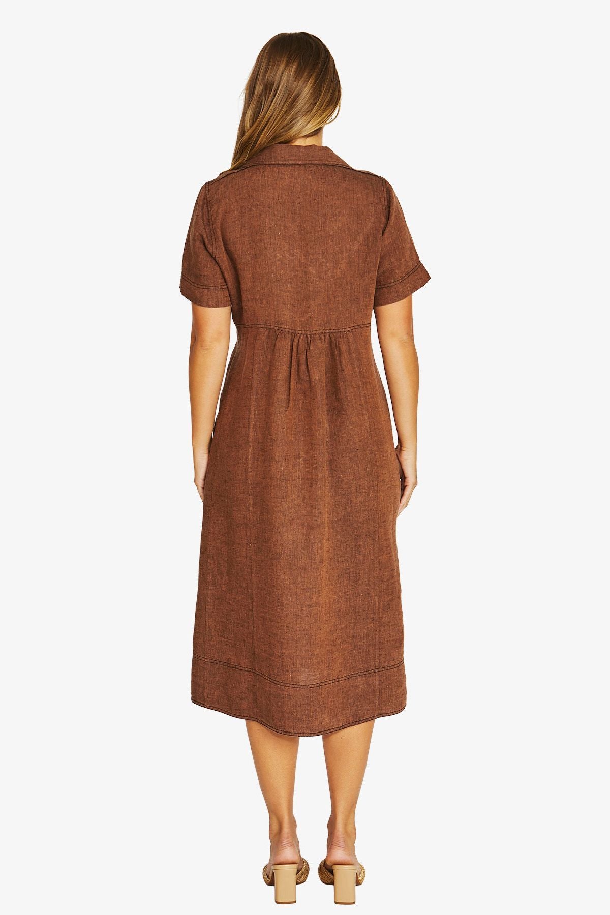 JUMP Shirt Dress CINNAMON