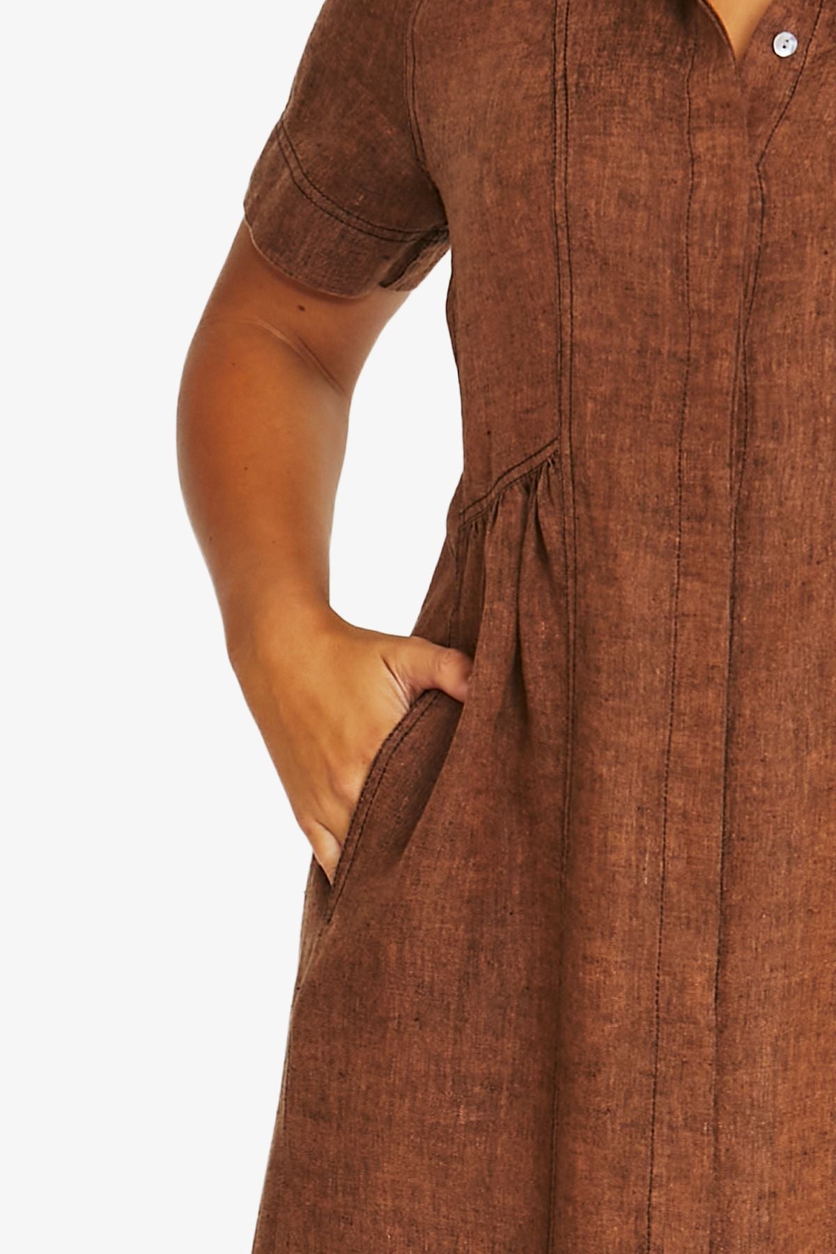 JUMP Shirt Dress CINNAMON