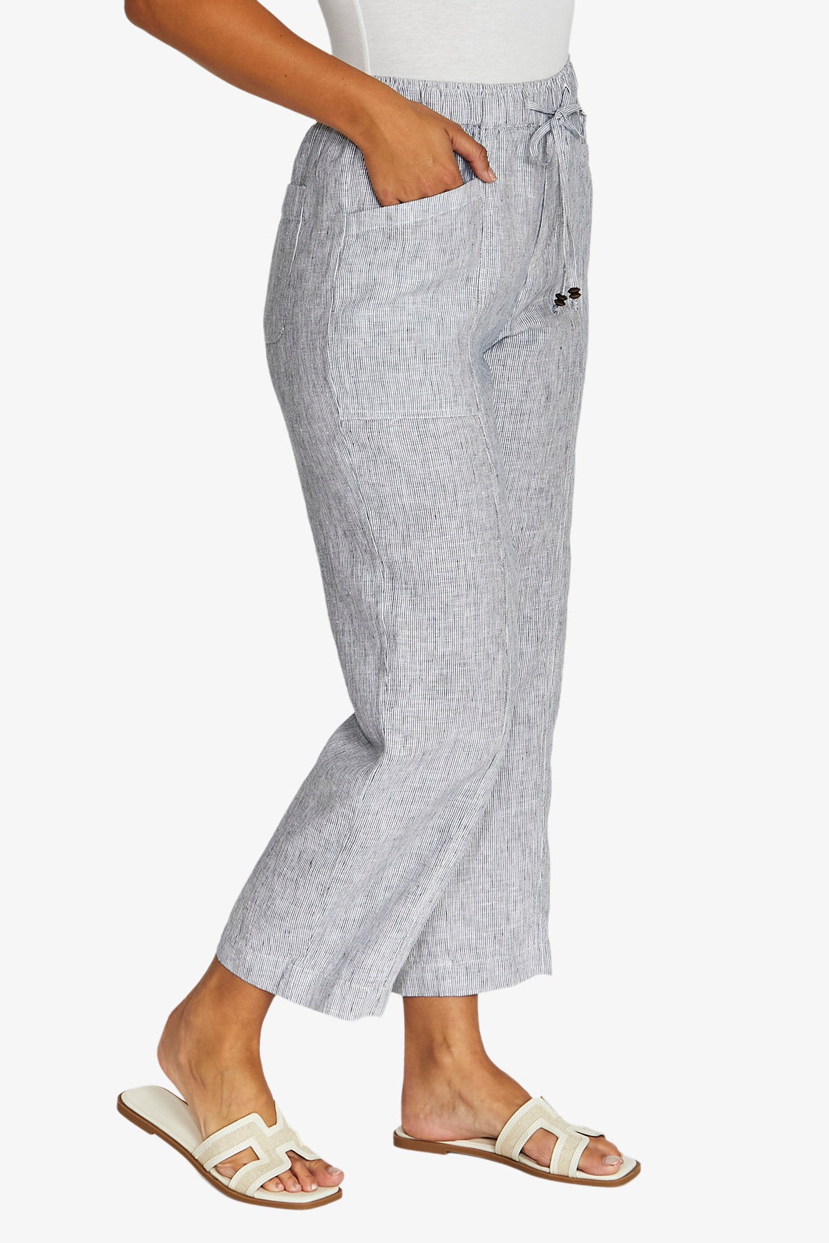 JUMP Drawstring Pant INK STRIPE