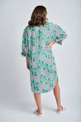 GOONDIWINDI Shirt Dress GREEN/FLORAL