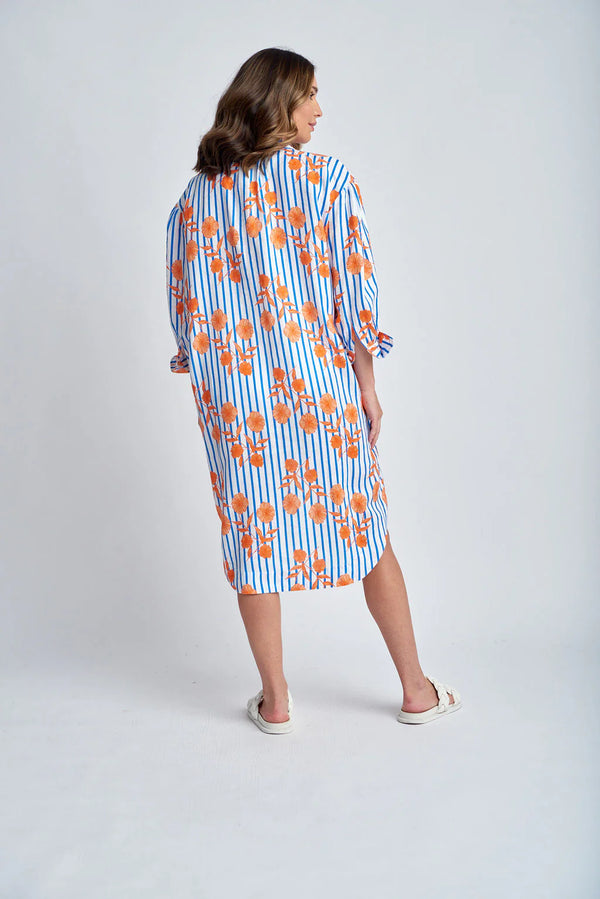 GOONDIWINDI Shirt Dress ORANGE/FLORAL