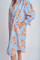 GOONDIWINDI Shirt Dress ORANGE/FLORAL