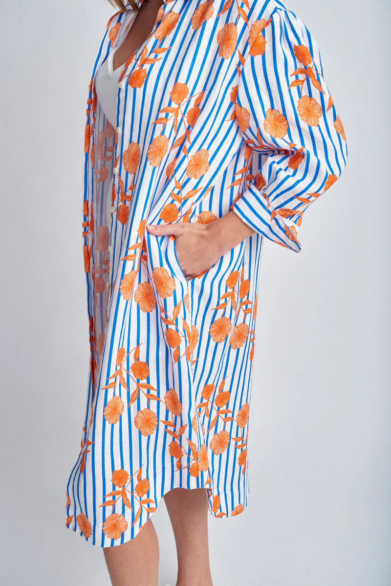 GOONDIWINDI Shirt Dress ORANGE/FLORAL