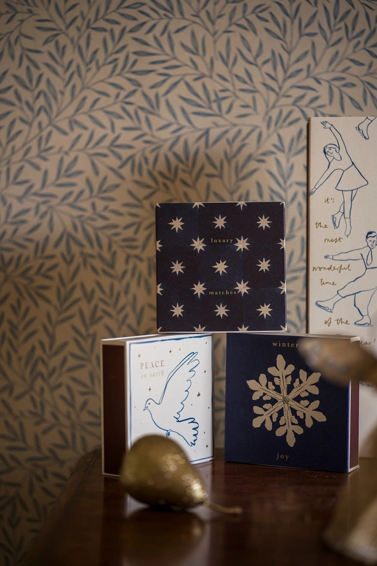 ARCHIVIST Square Box Matches PEACE DOVE