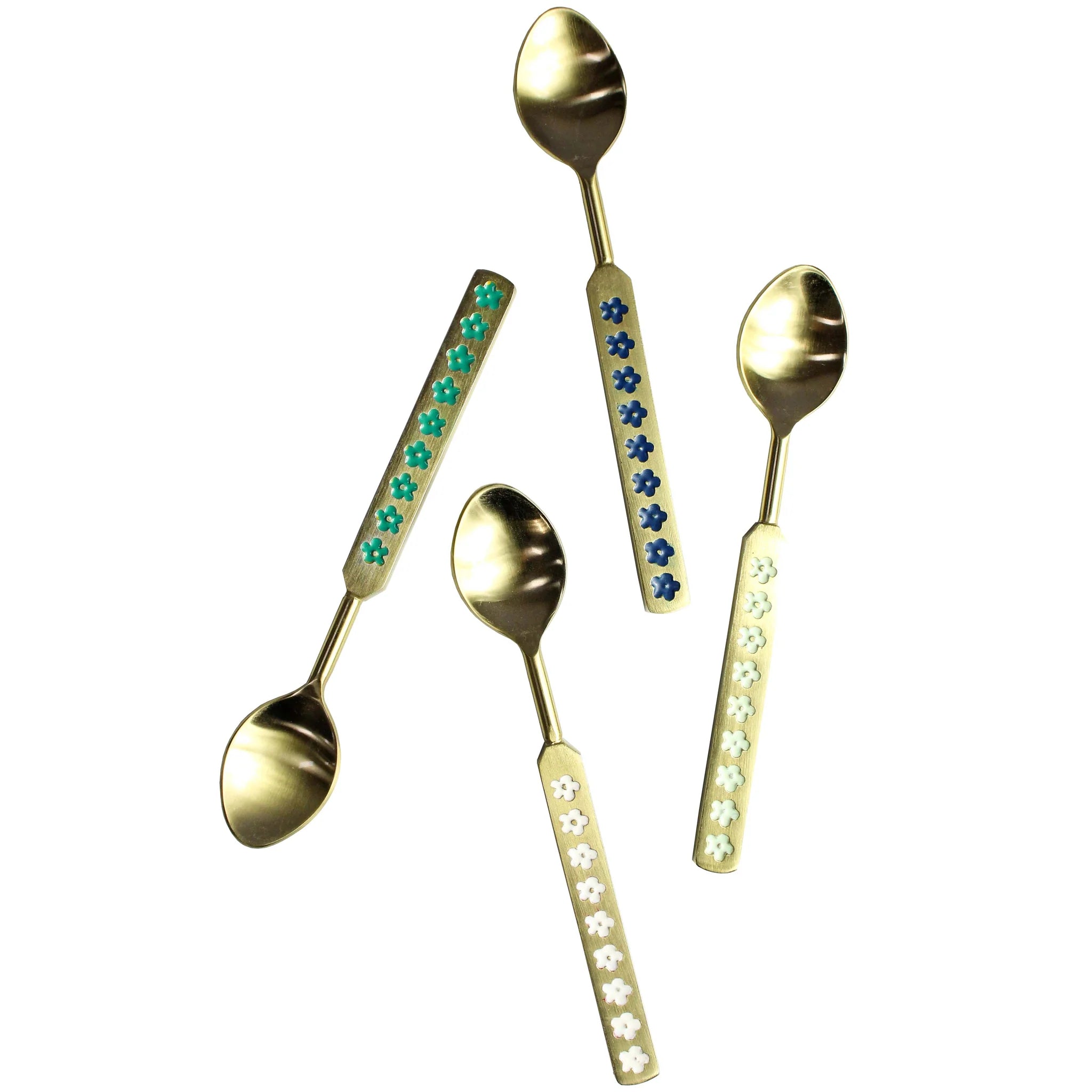 Mini Daisy Teaspoon TURQUOISE