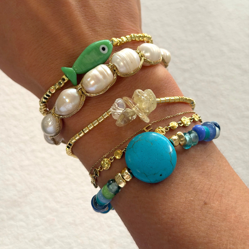 SOLARA Gold Bracelet CITRINE STONES