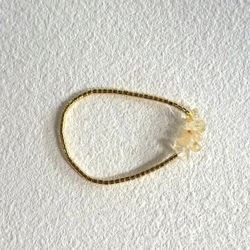 SOLARA Gold Bracelet CITRINE STONES