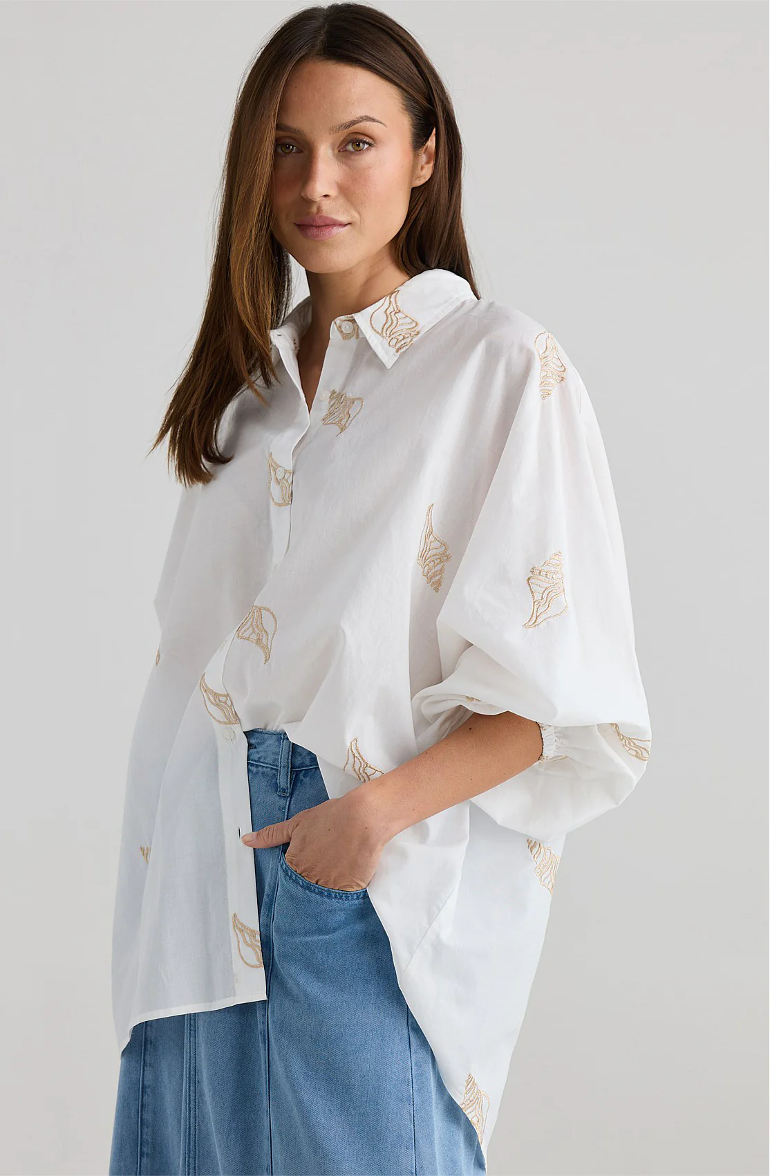 HOLIDAY Cliffside Shirt WHITE SHELL