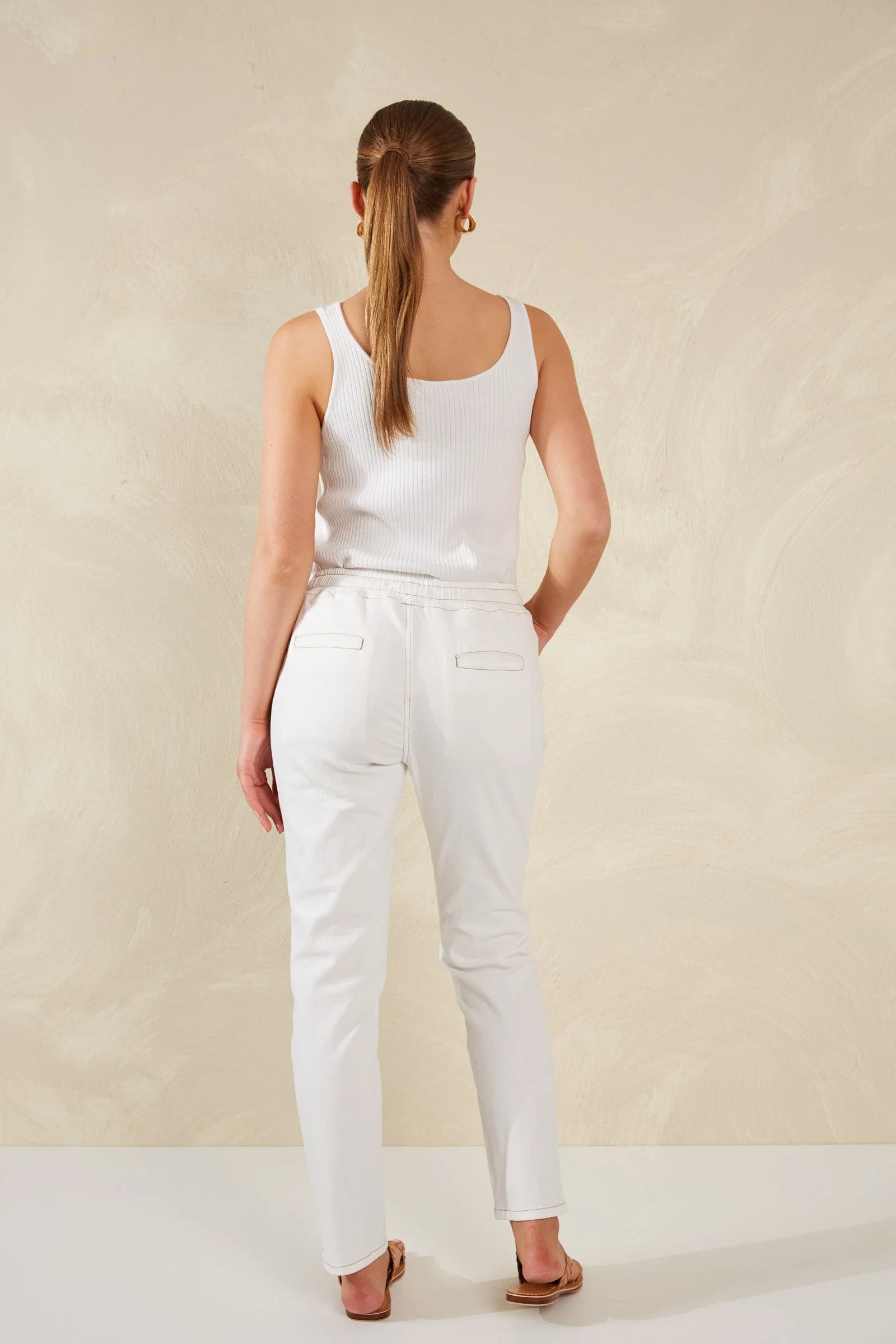 HAVEN Dalton Denim Pant WHITE