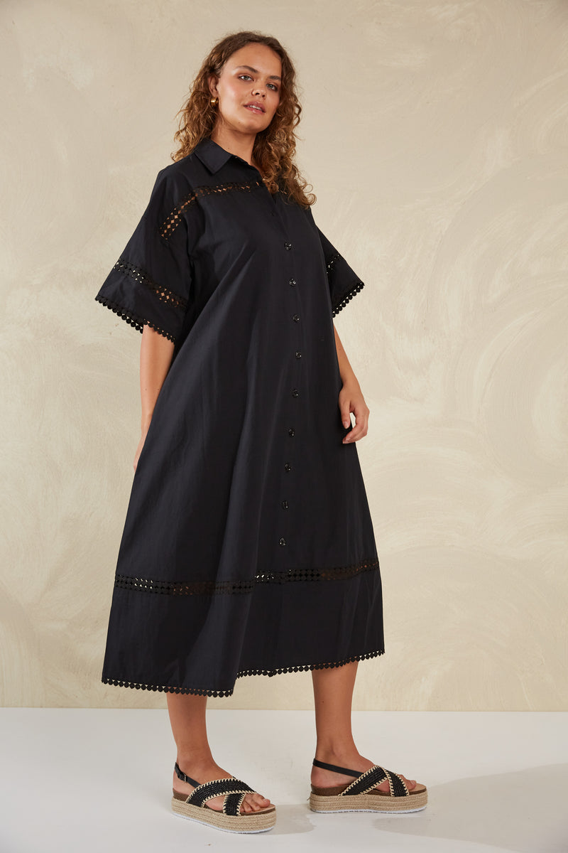 HAVEN Adelfia Shirtdress DOMINO